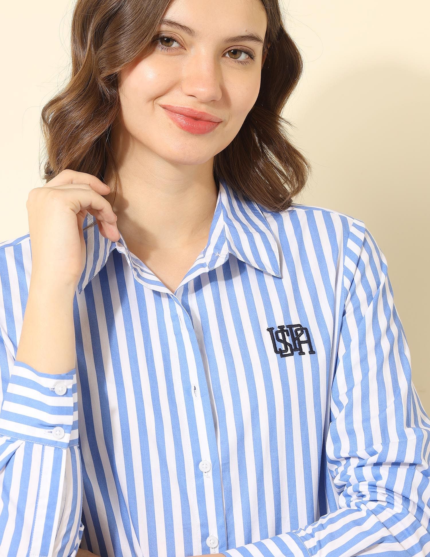 Regular Fit Vertical Striped Shirt - Image 9