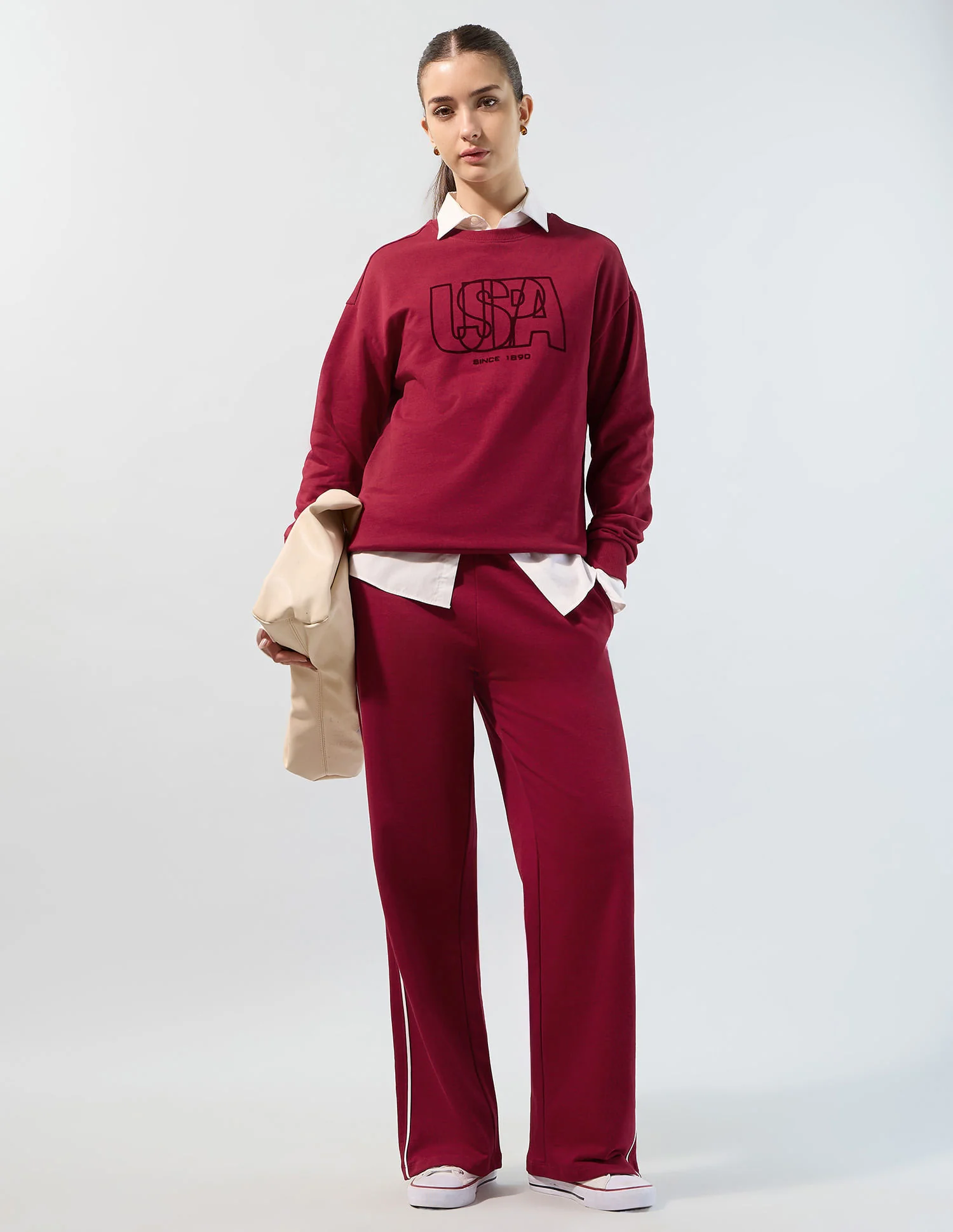 The Early Miles Relaxed Fit Brand Printed Sweatshirt - Image 3