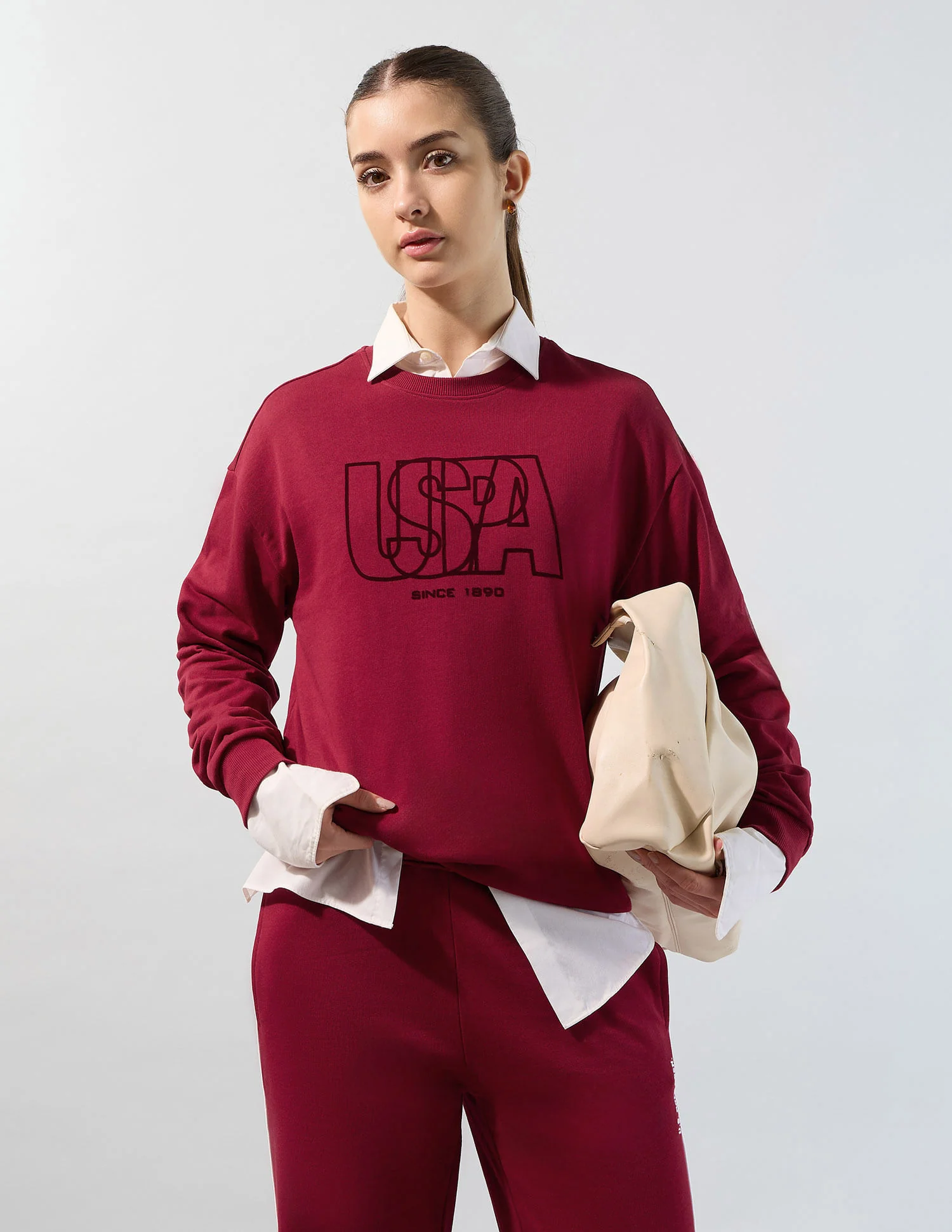 The Early Miles Relaxed Fit Brand Printed Sweatshirt - Image 4