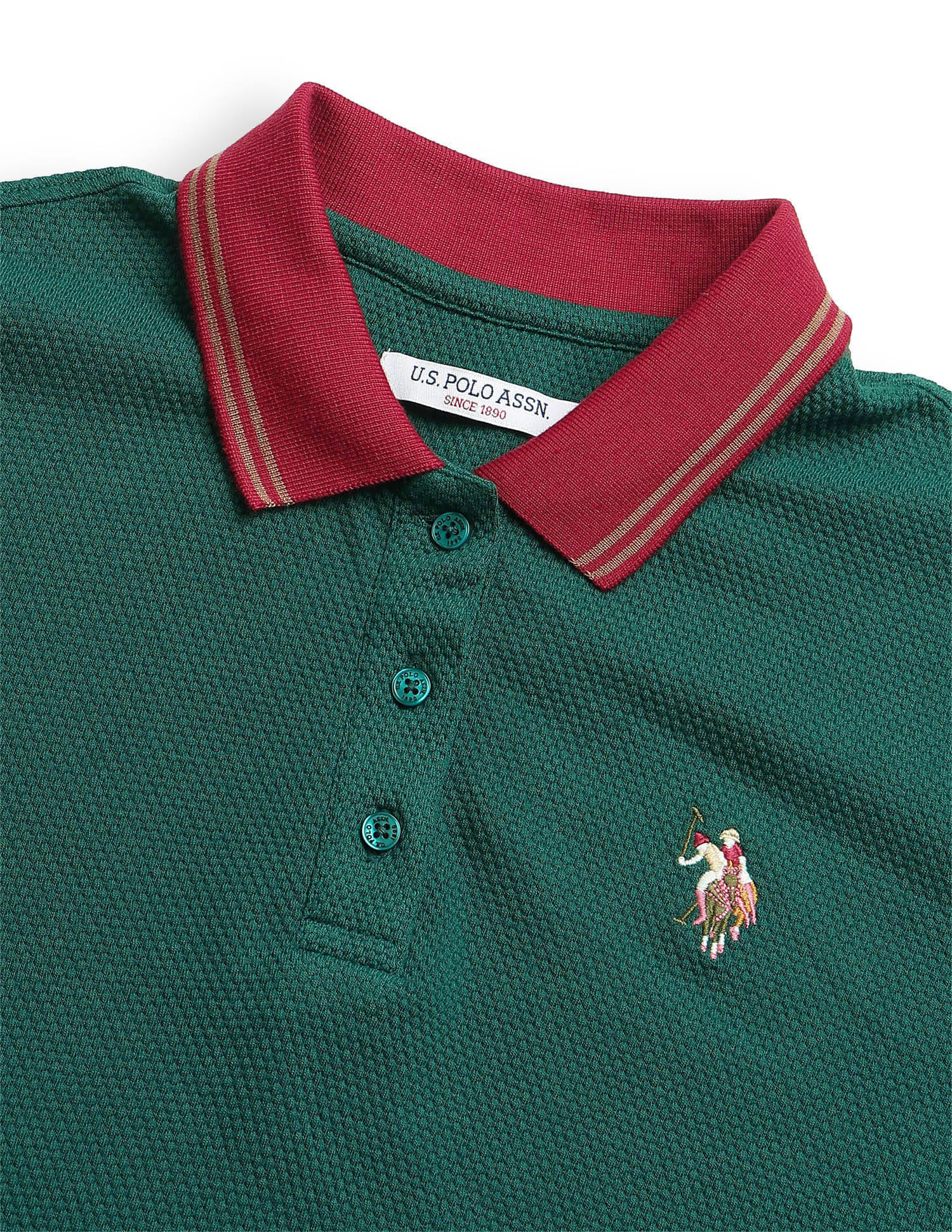 Relaxed Fit Contrast Collar Polo Shirt - Image 8