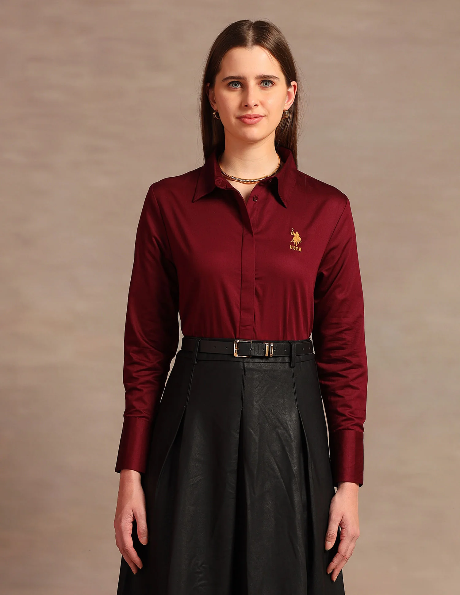 Relaxed Fit Dobby Cotton Shirt - Image 6