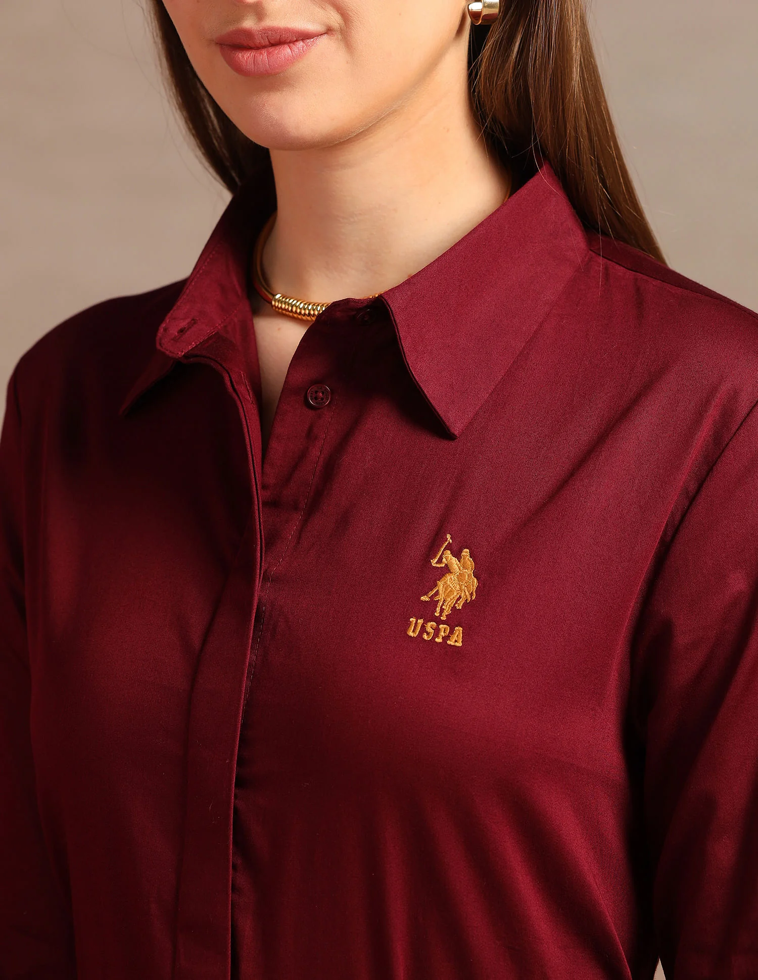 Relaxed Fit Dobby Cotton Shirt - Image 7
