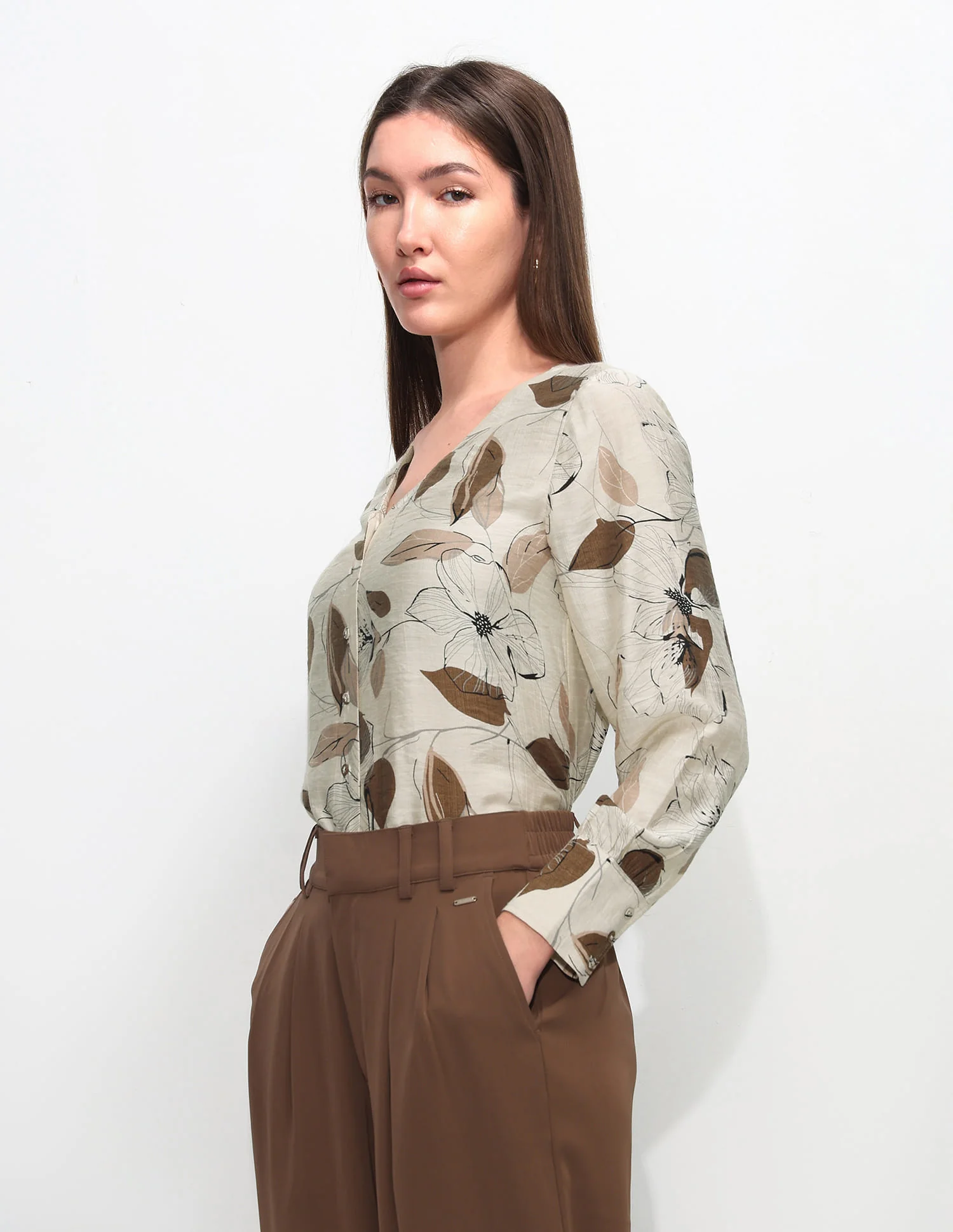 Relaxed Fit Floral Printed Top - Image 4
