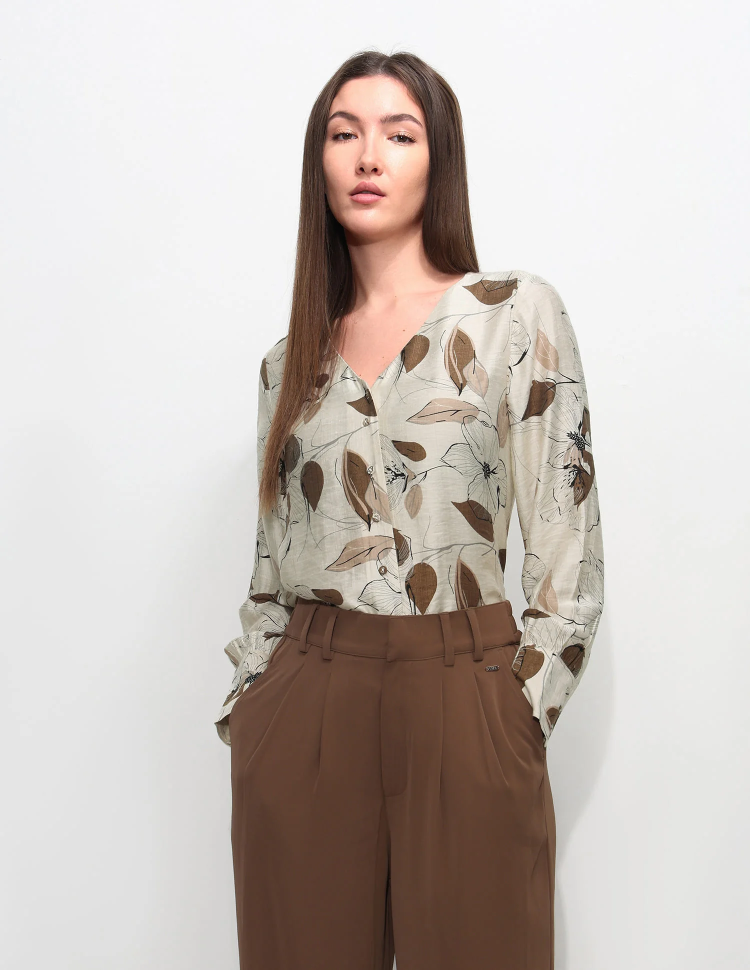 Relaxed Fit Floral Printed Top - Image 6