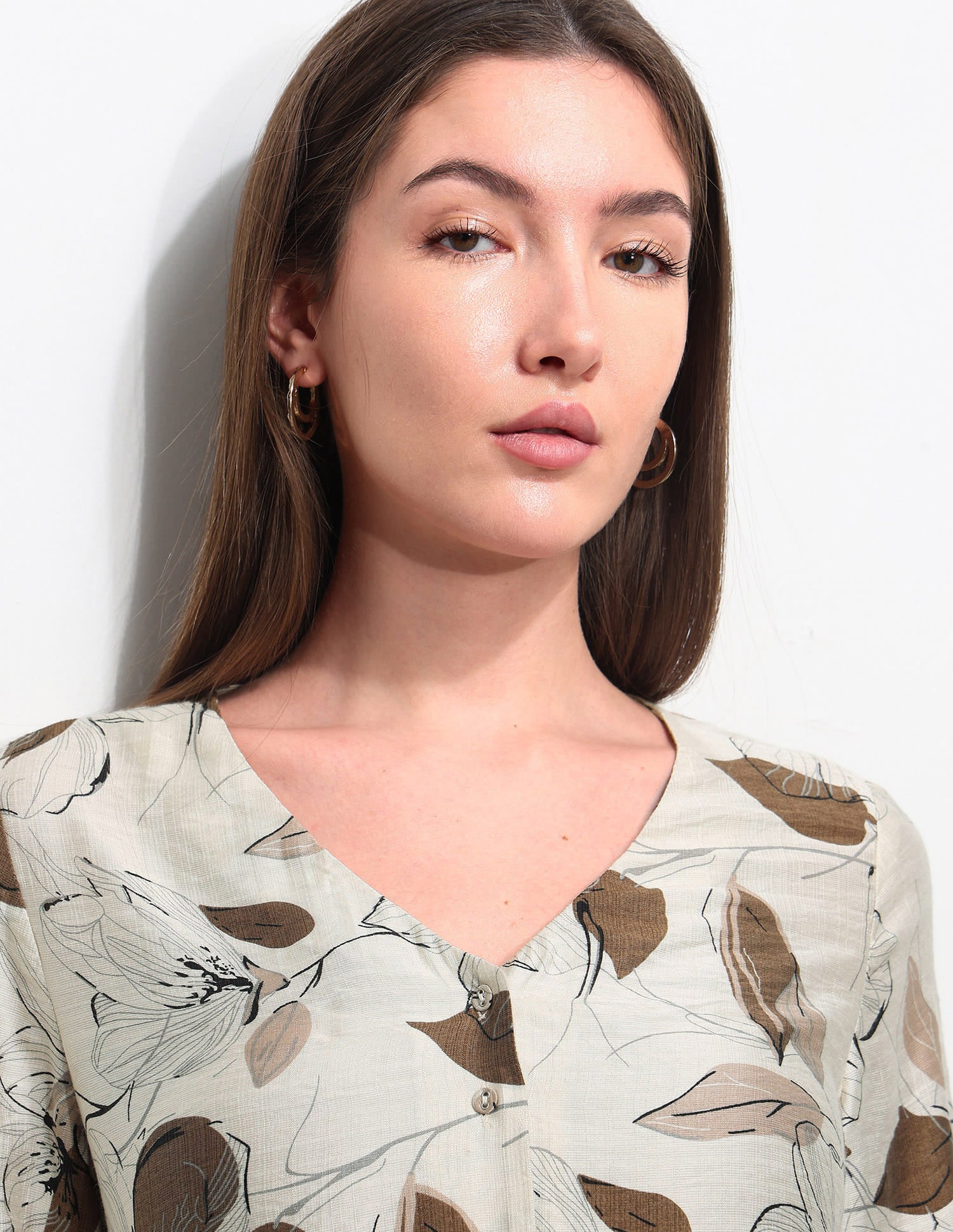 Relaxed Fit Floral Printed Top - Image 7