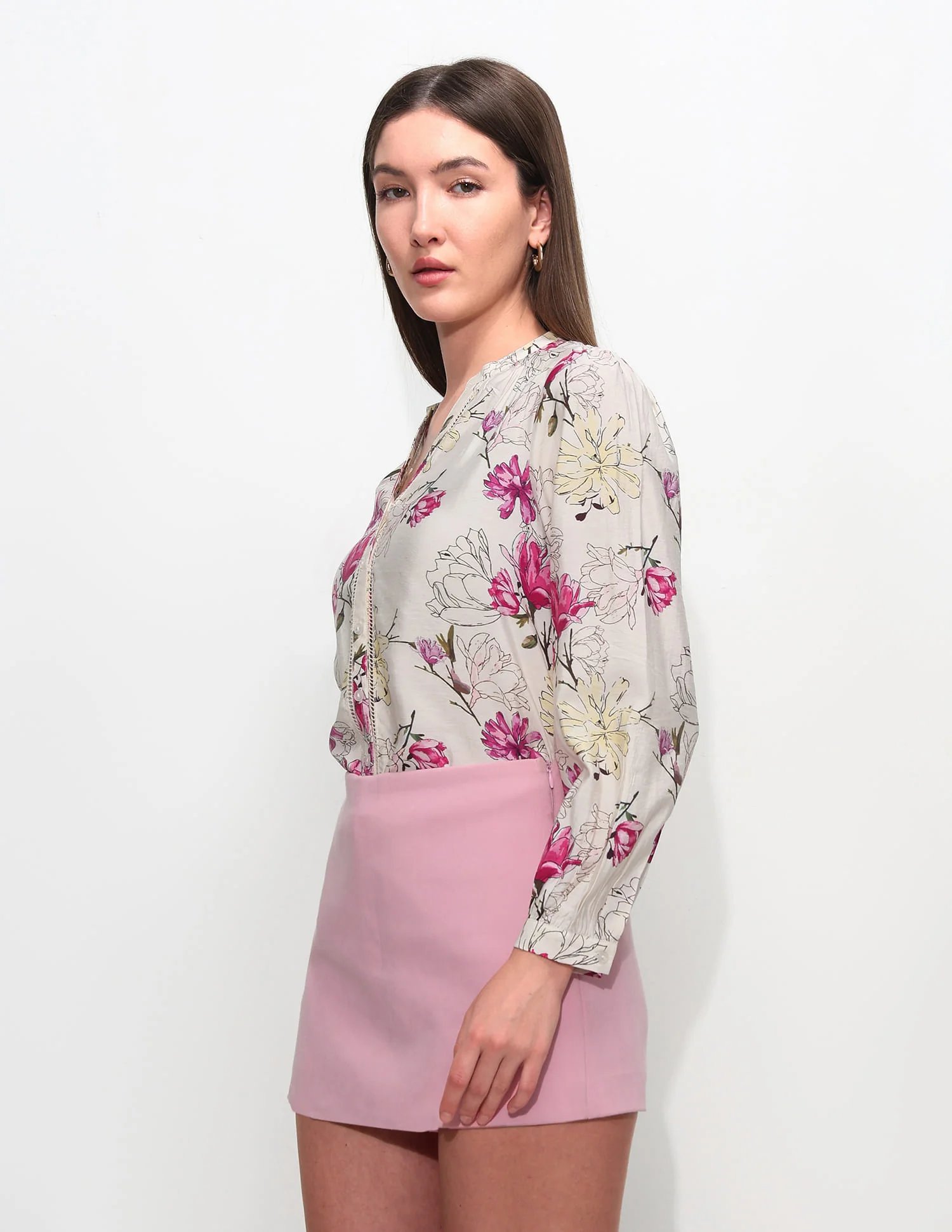 Relaxed Fit Floral Printed Top - Image 4
