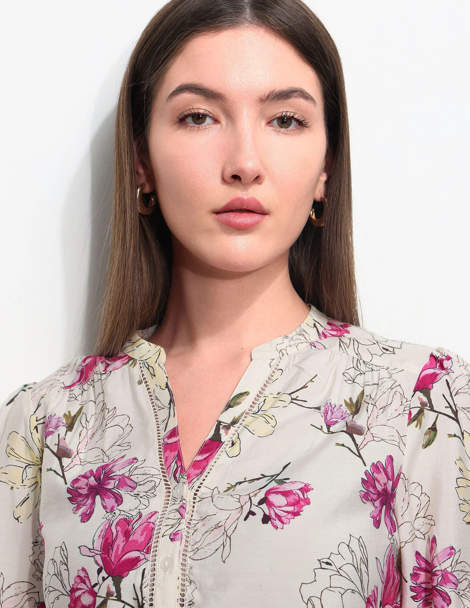 Relaxed Fit Floral Printed Top - Image 7