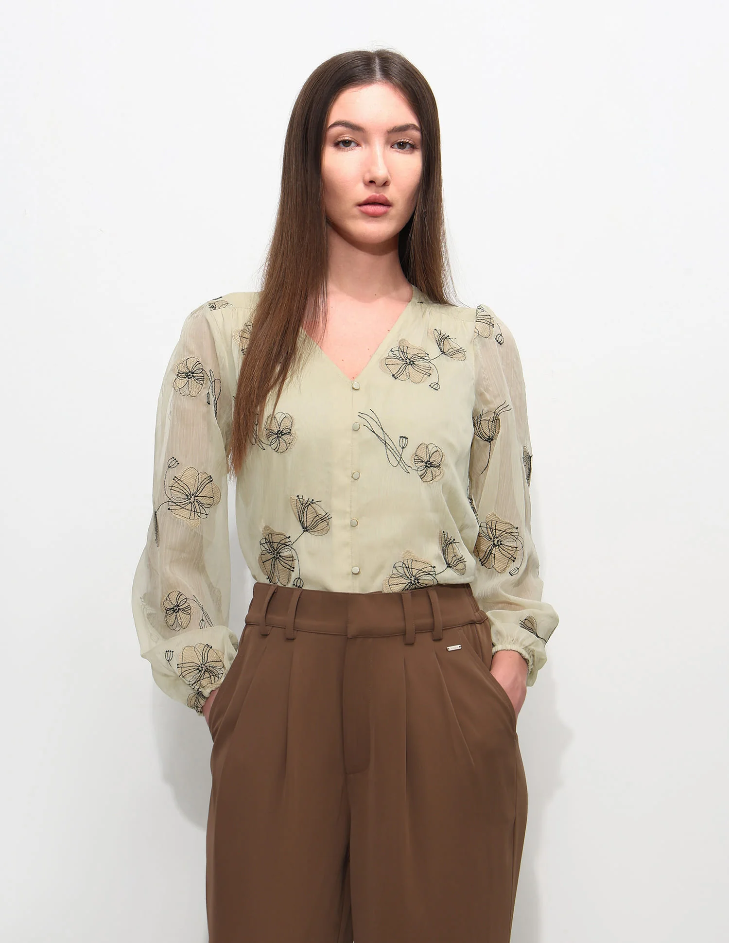 Relaxed Fit Floral Printed Top - Image 6