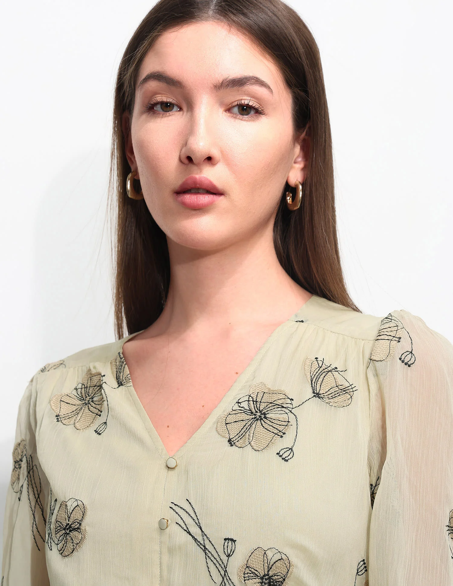 Relaxed Fit Floral Printed Top - Image 7