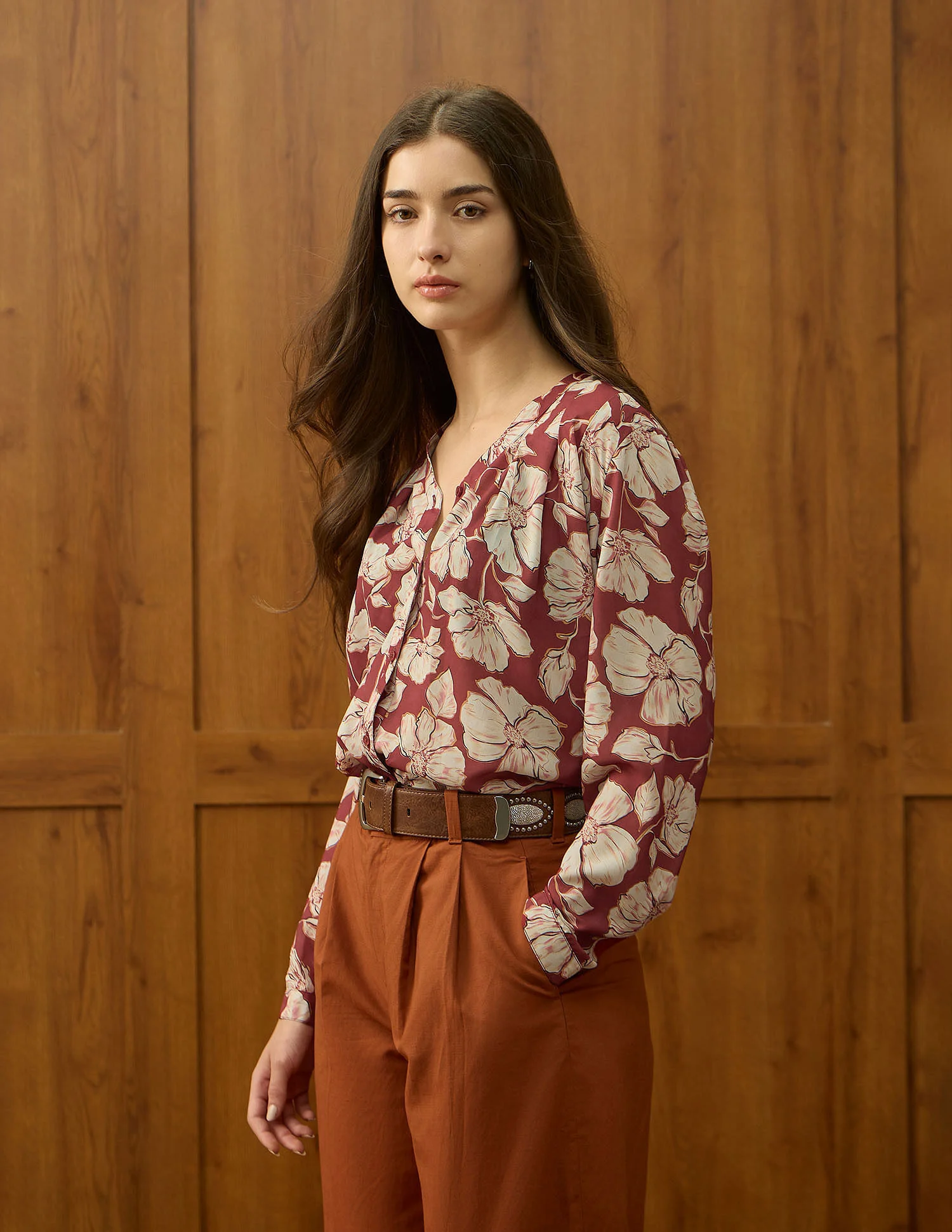 Relaxed Fit Floral Printed Top - Image 4