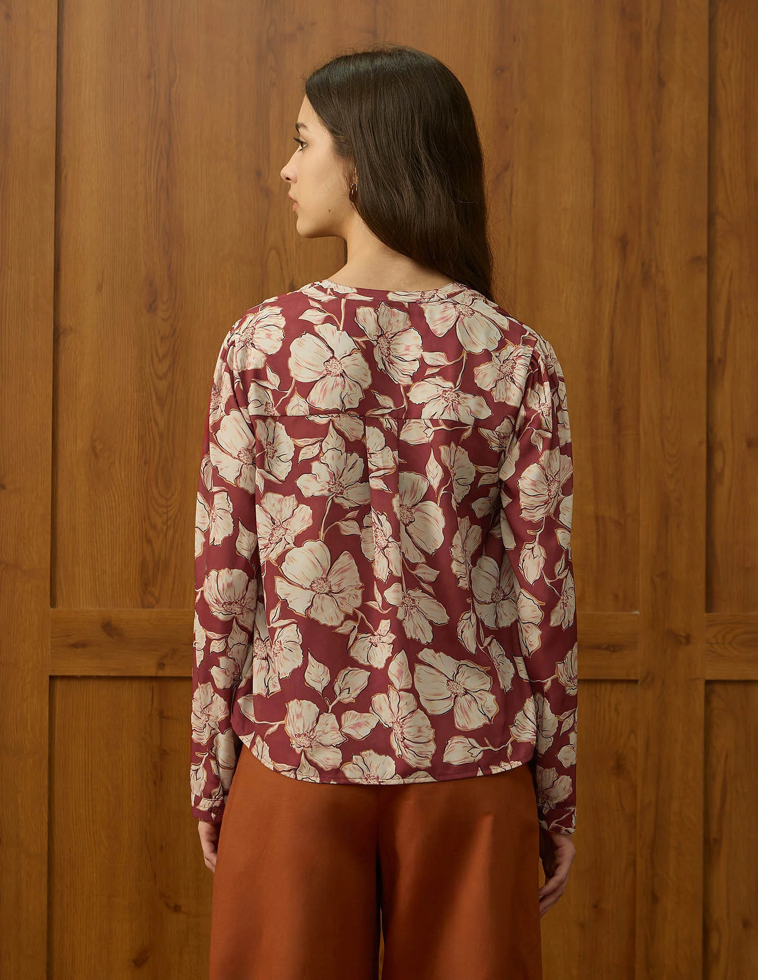 Relaxed Fit Floral Printed Top - Image 5
