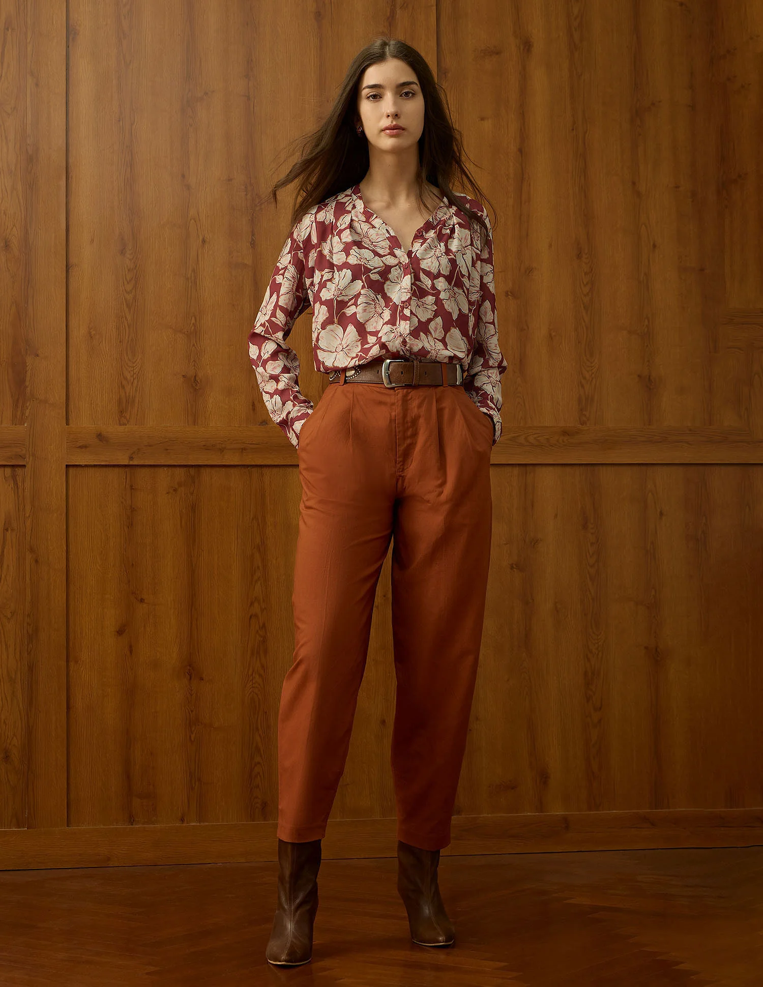 Relaxed Fit Floral Printed Top - Image 6