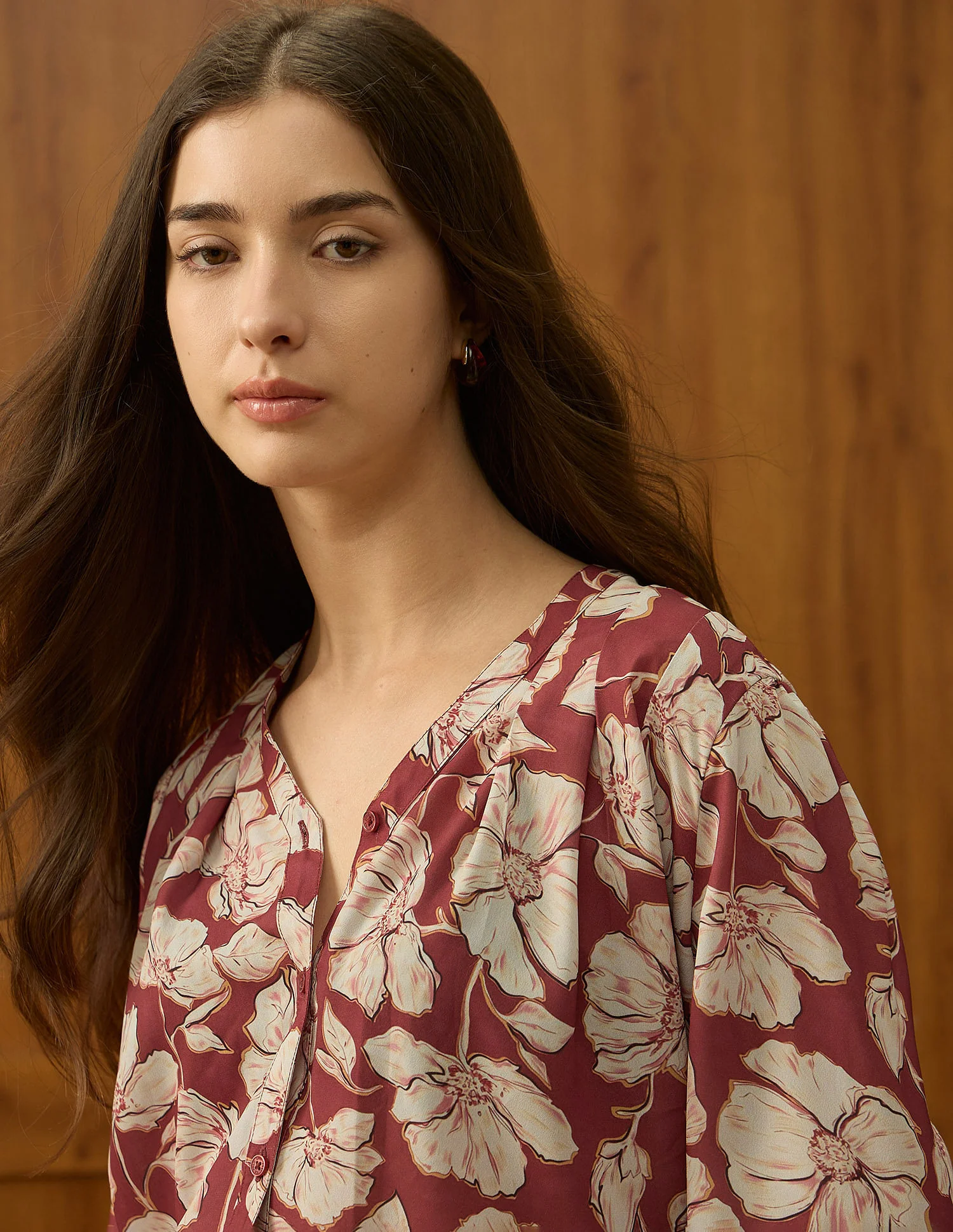 Relaxed Fit Floral Printed Top - Image 7