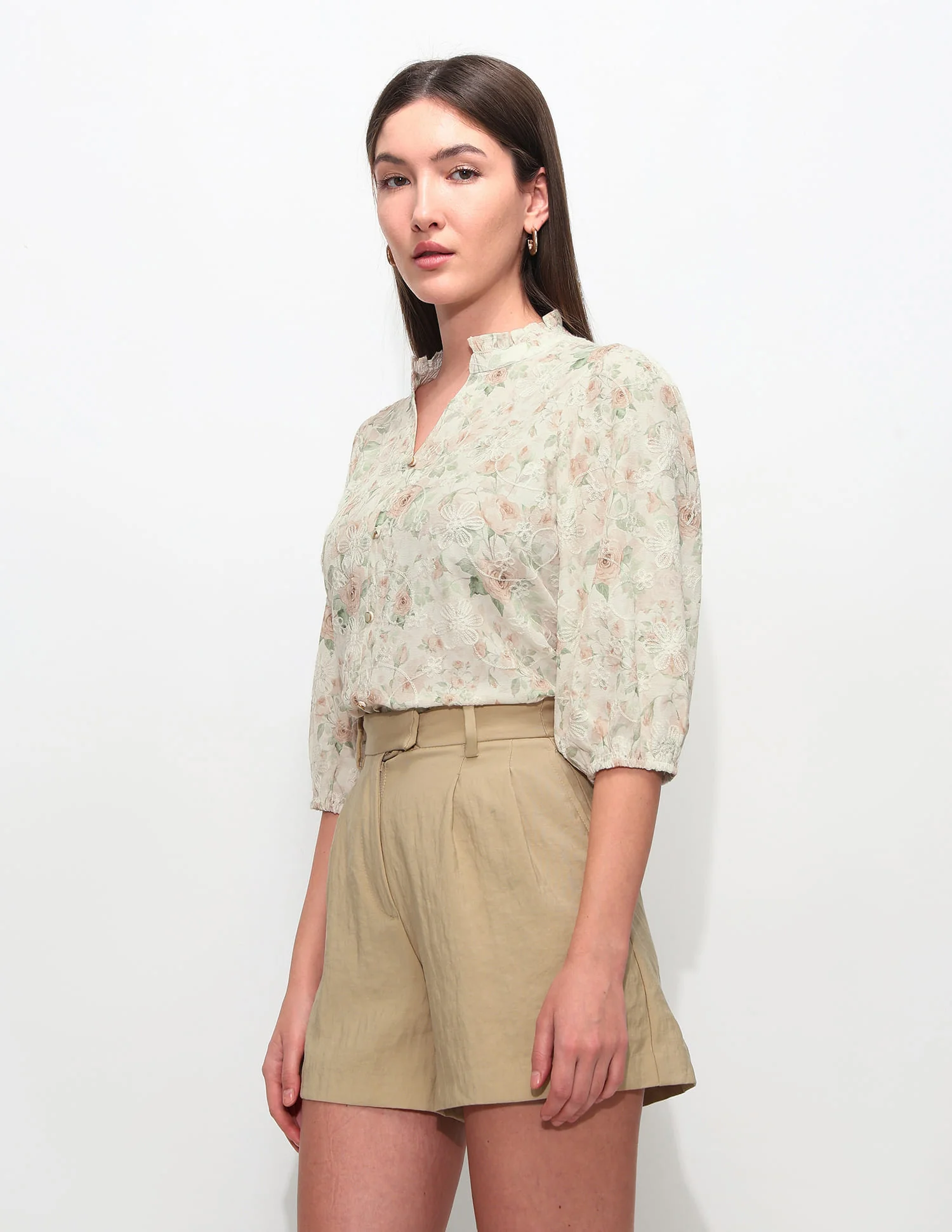 Relaxed Fit Floral Printed Top - Image 4