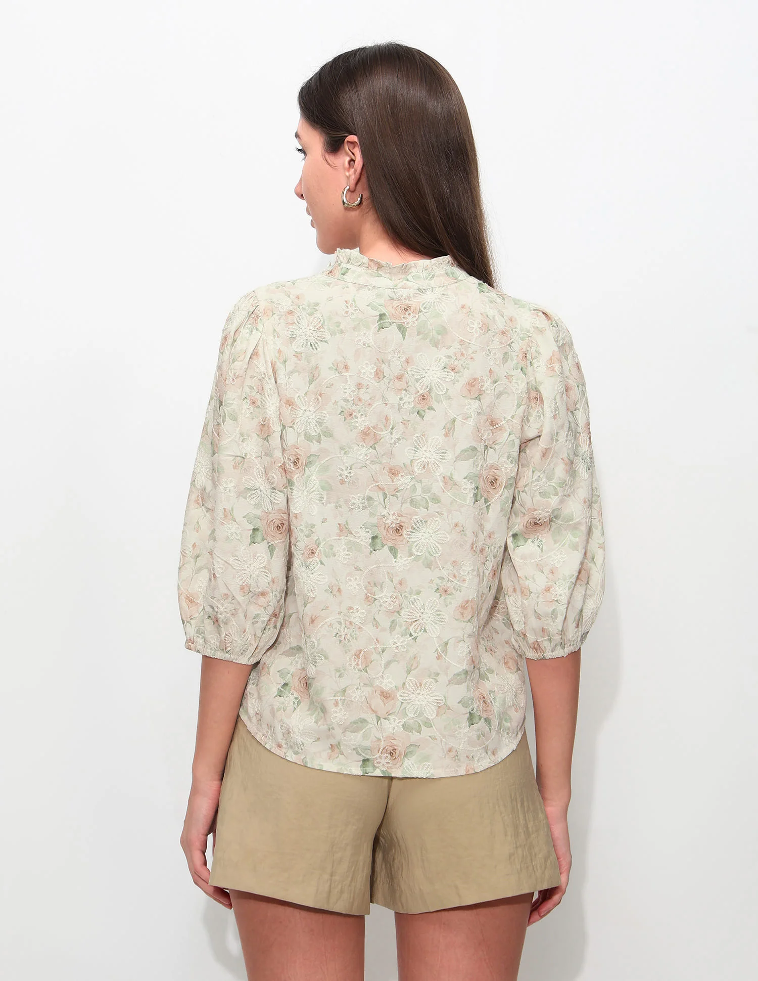 Relaxed Fit Floral Printed Top - Image 5