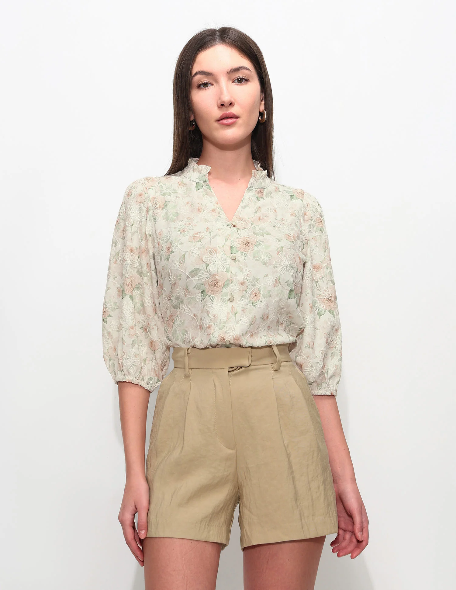 Relaxed Fit Floral Printed Top - Image 6