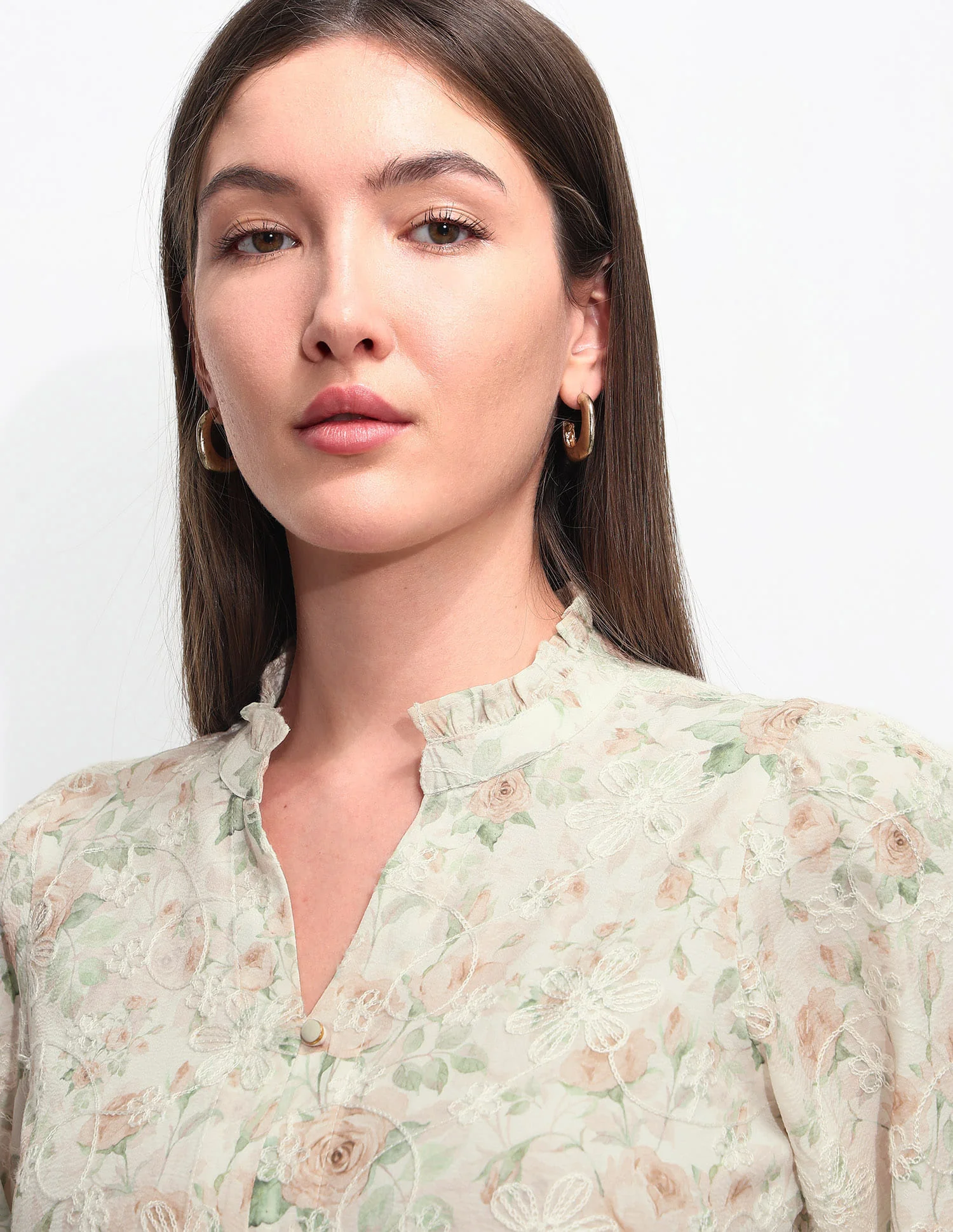Relaxed Fit Floral Printed Top - Image 7