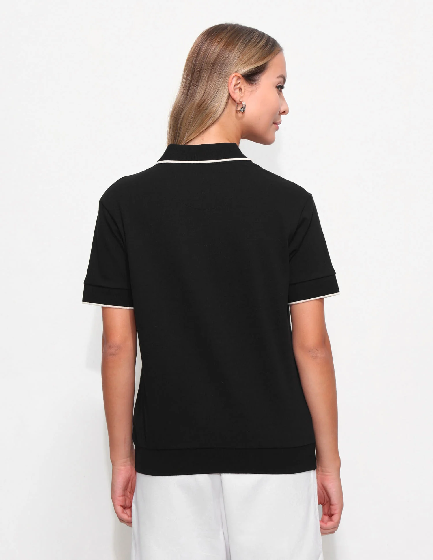 Relaxed Fit Solid Polo Shirt - Image 5