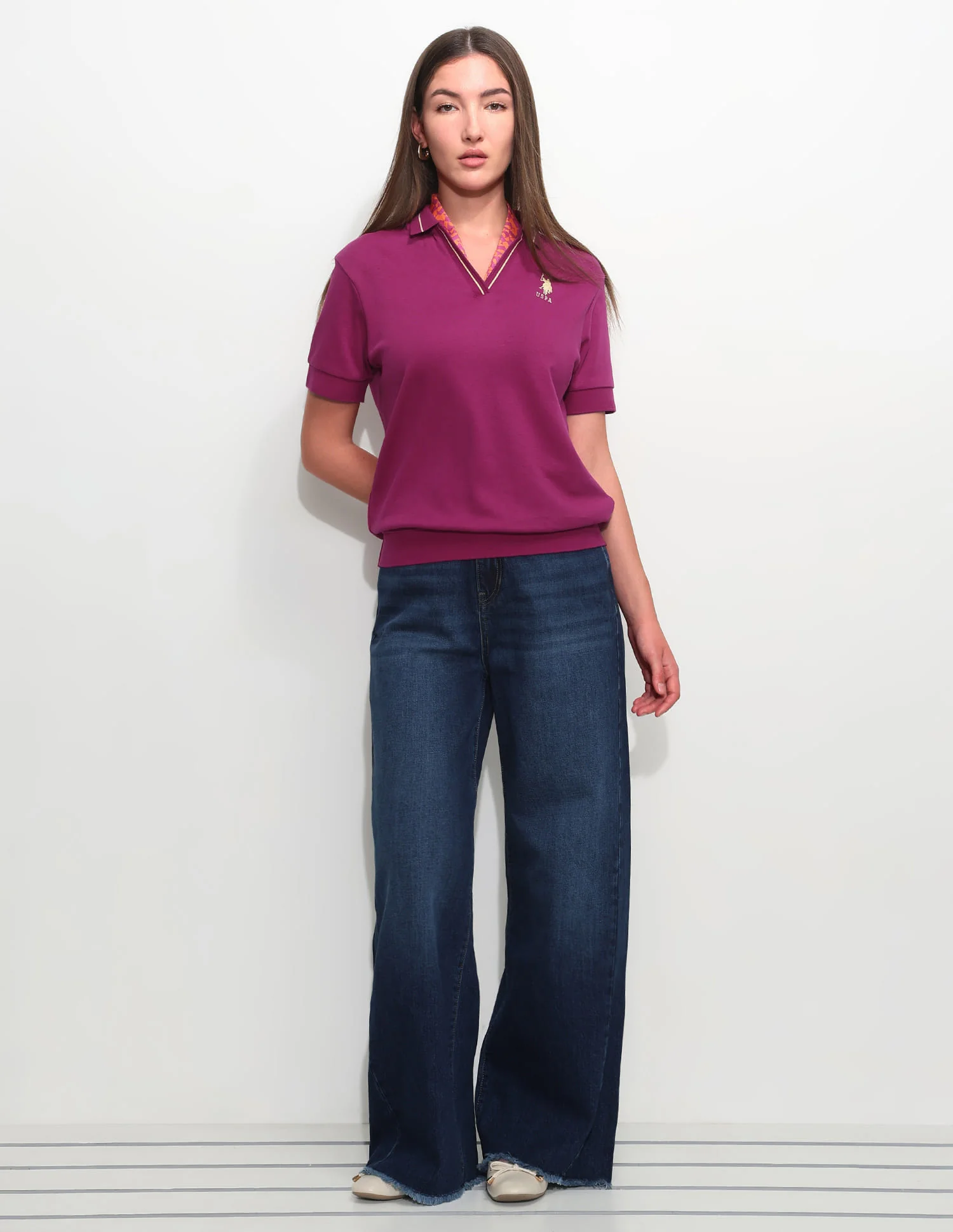 Relaxed Fit Solid Polo Shirt - Image 3