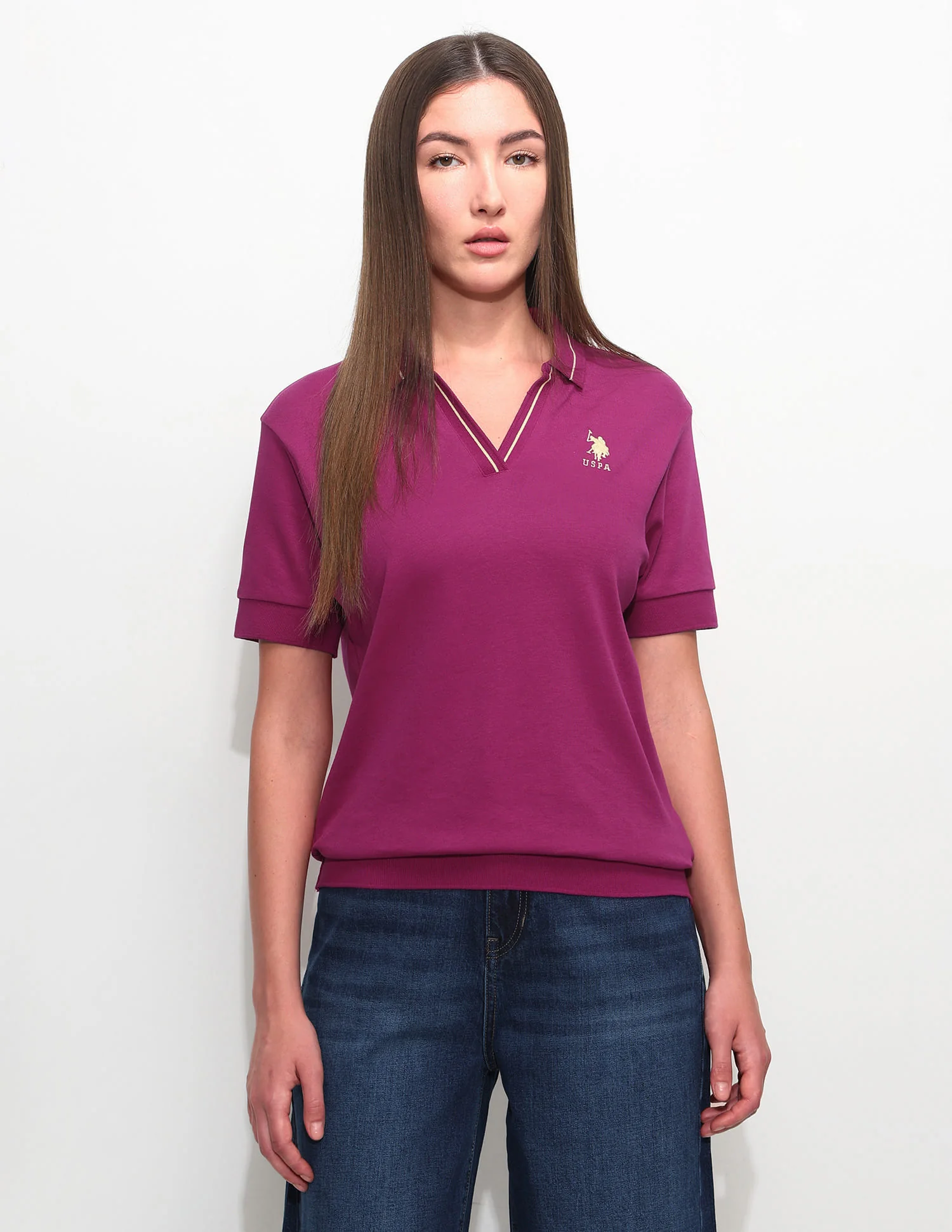 Relaxed Fit Solid Polo Shirt - Image 6