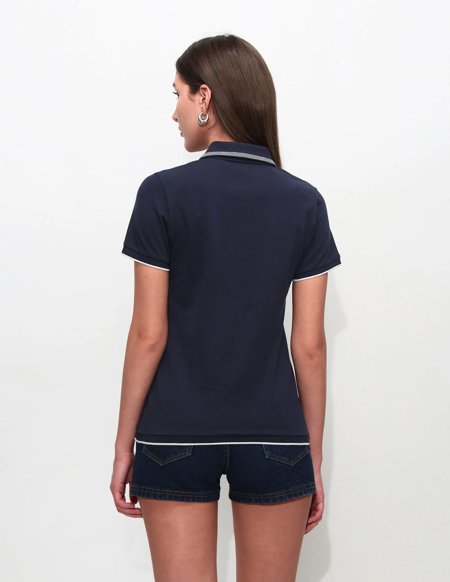 Relaxed Fit Solid Polo Shirt - Image 5