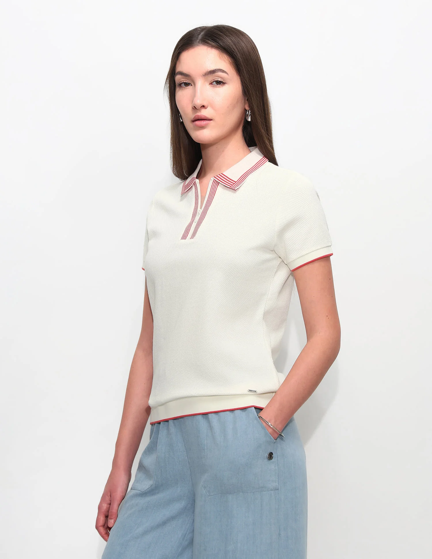 Relaxed Fit Solid Polo Shirt - Image 4
