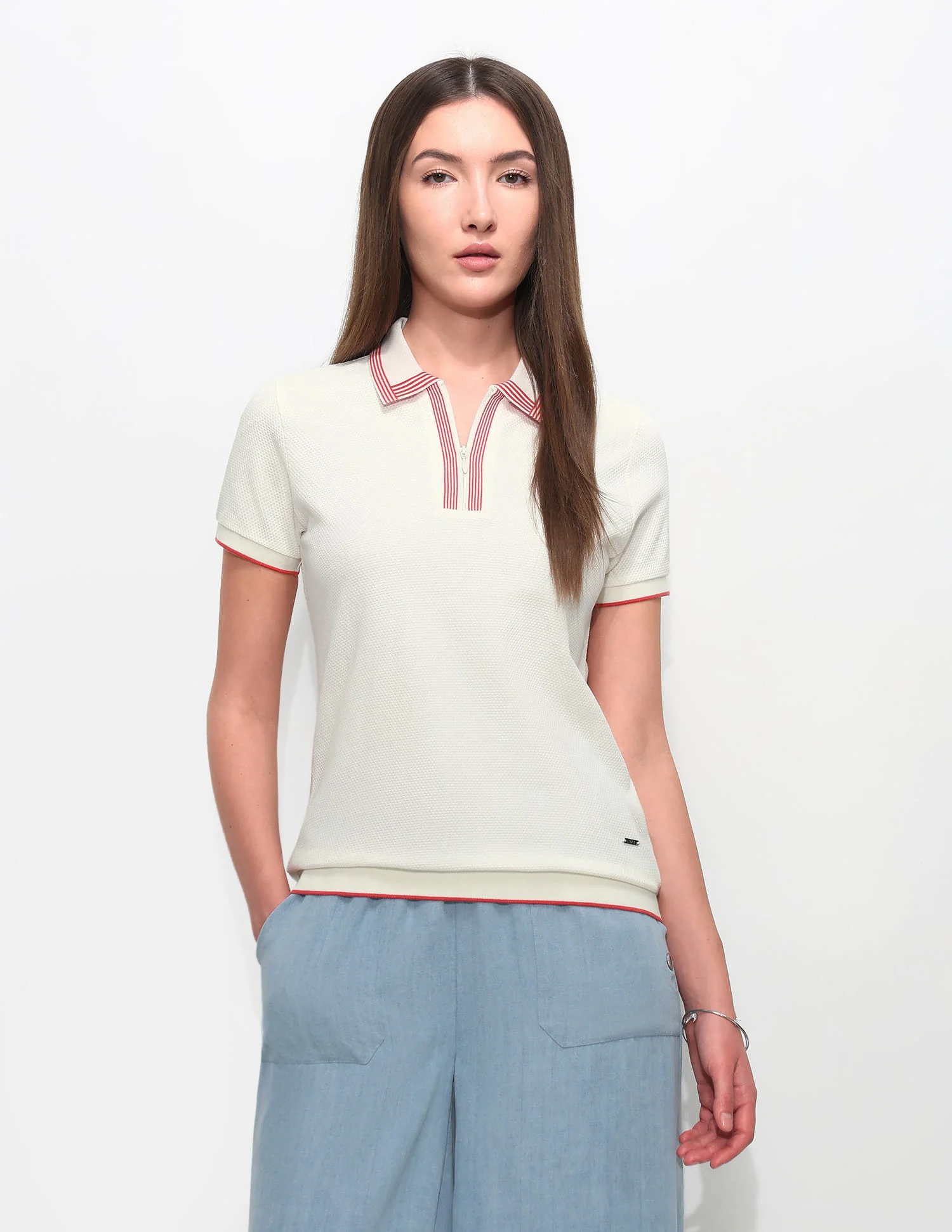 Relaxed Fit Solid Polo Shirt - Image 6