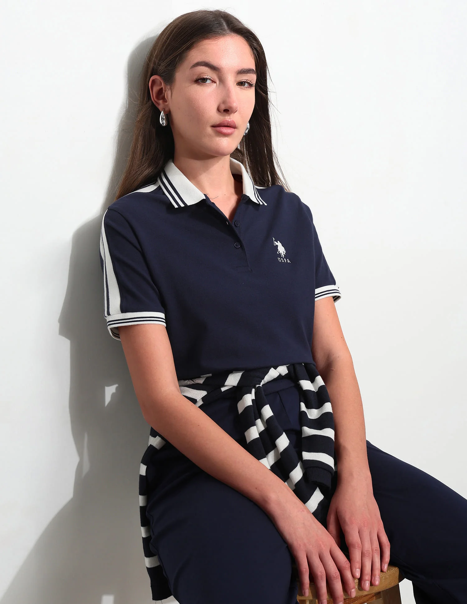 Relaxed Fit Solid Polo Shirt