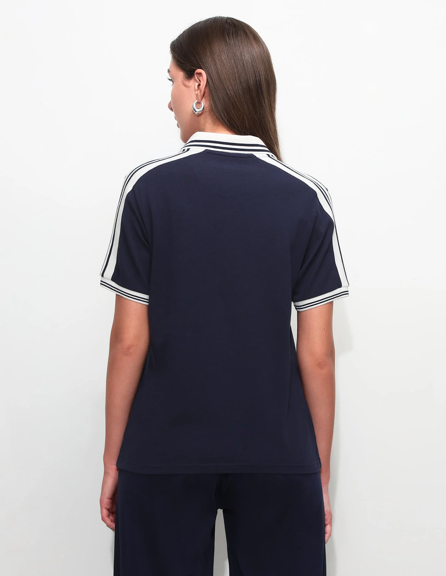 Relaxed Fit Solid Polo Shirt - Image 5
