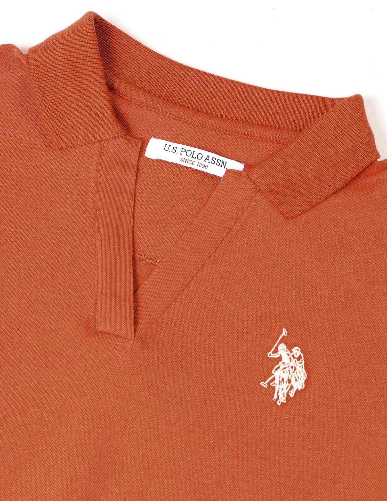 Relaxed Fit Solid Polo Shirt - Image 8