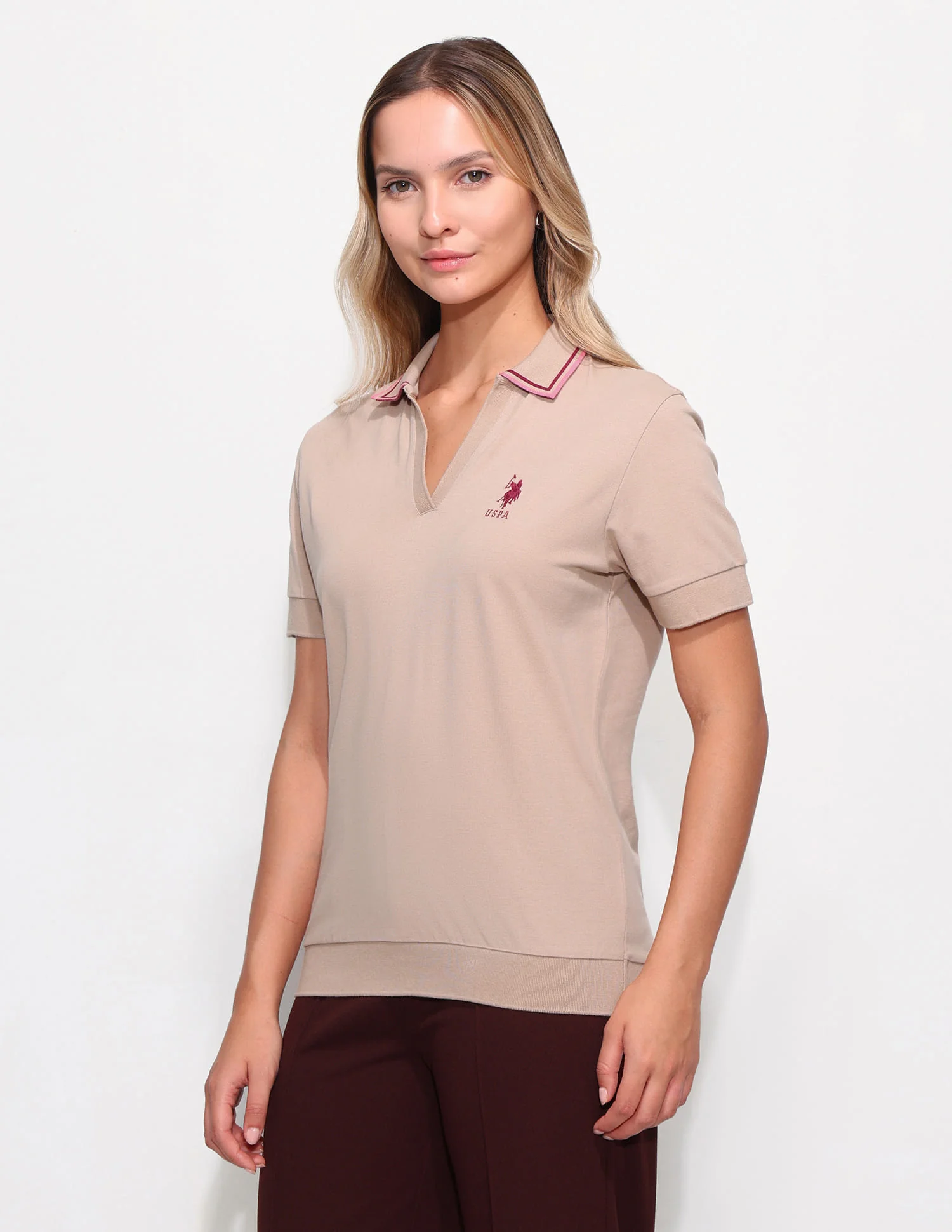 Relaxed Fit Solid Polo Shirt - Image 4