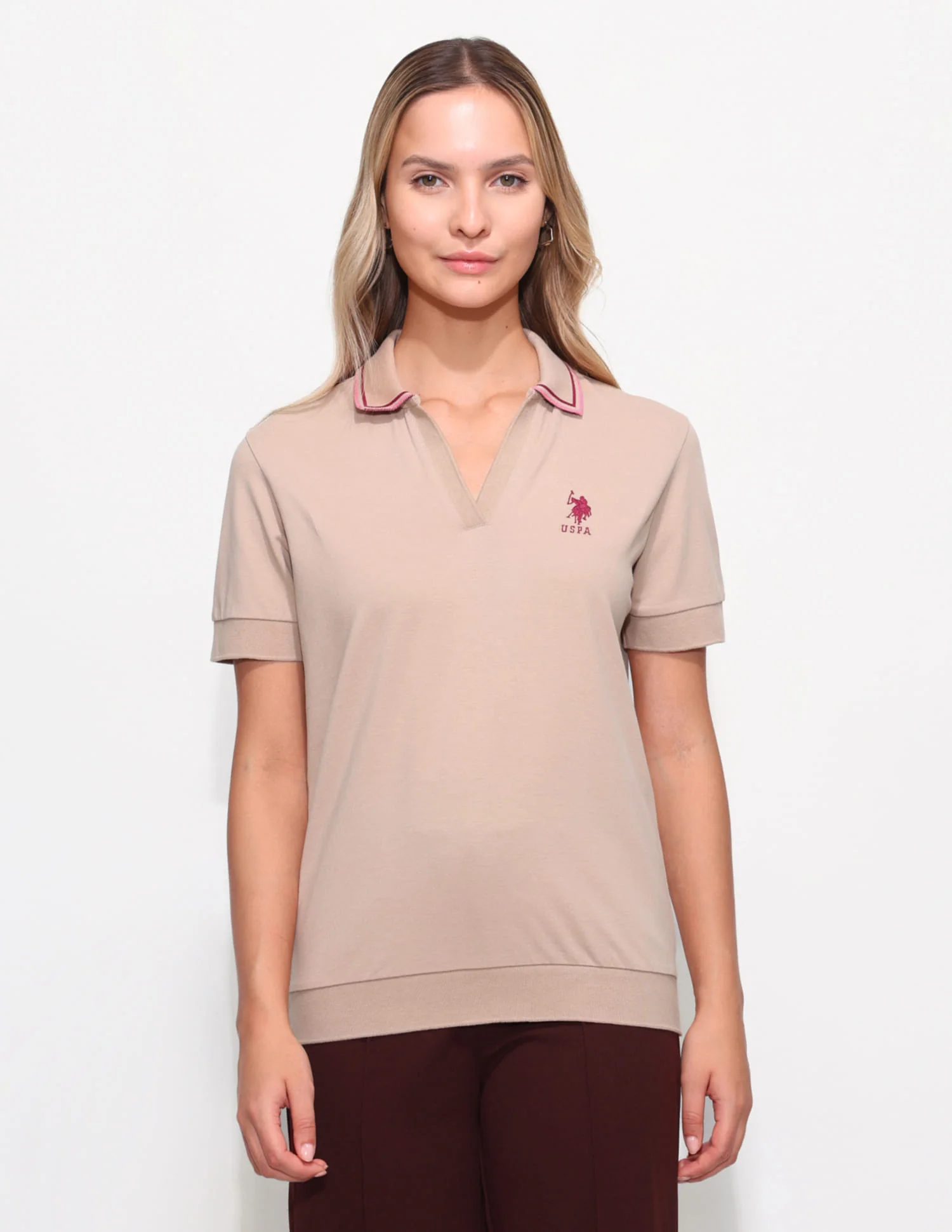 Relaxed Fit Solid Polo Shirt - Image 6