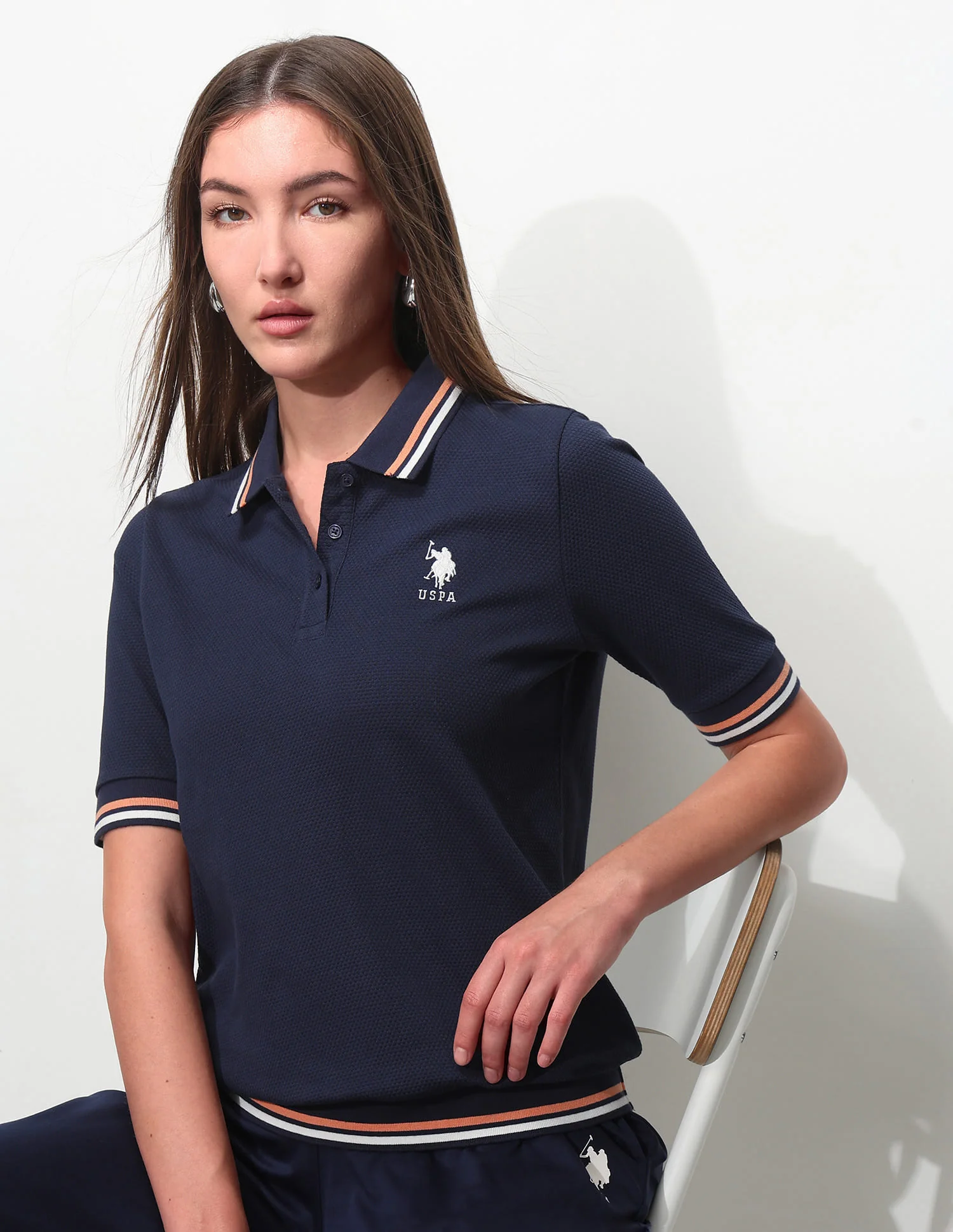Relaxed Fit Solid Polo Shirt