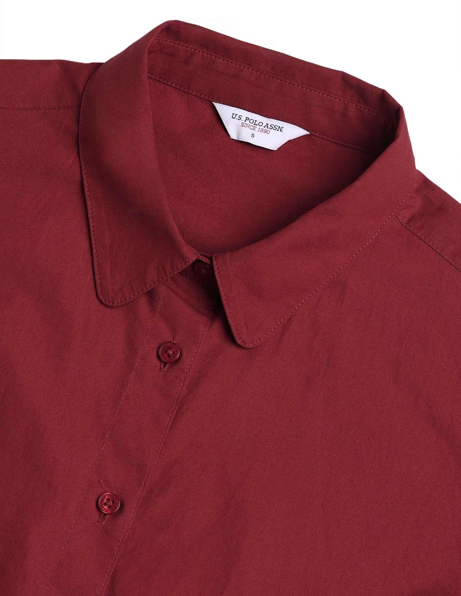 Relaxed Fit Solid Shirt With Embroidery - Image 8