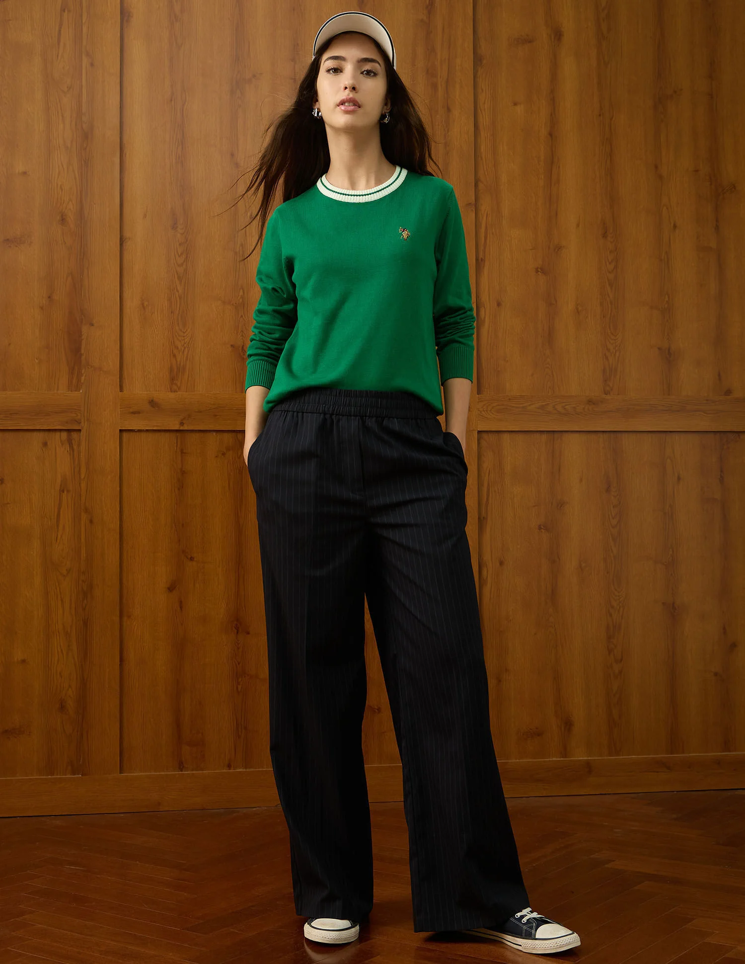 Relaxed Fit Solid Sweater - Image 3