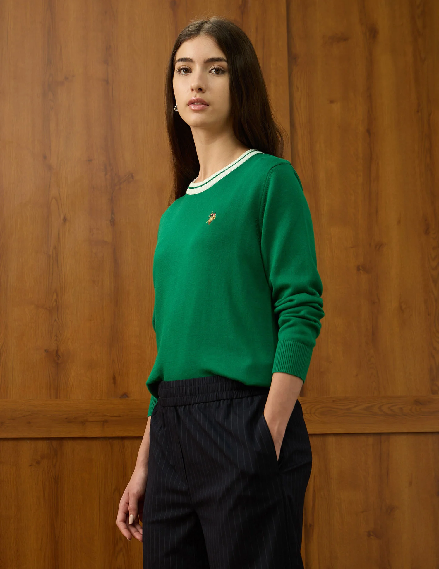 Relaxed Fit Solid Sweater - Image 4