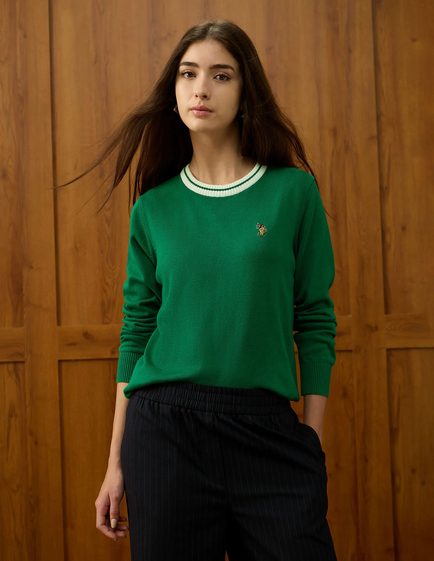 Relaxed Fit Solid Sweater - Image 6