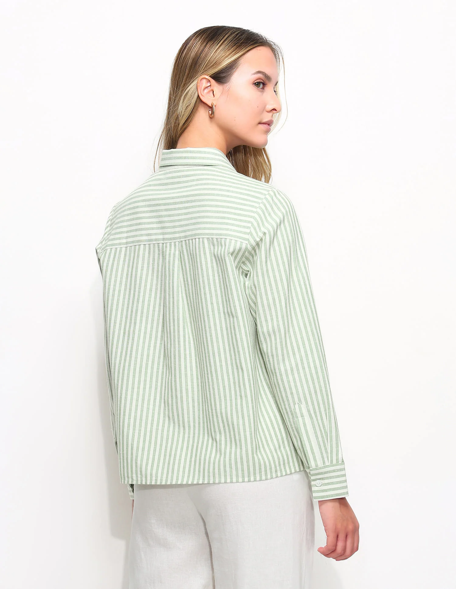 Relaxed Fit Striped Shirt - Image 5