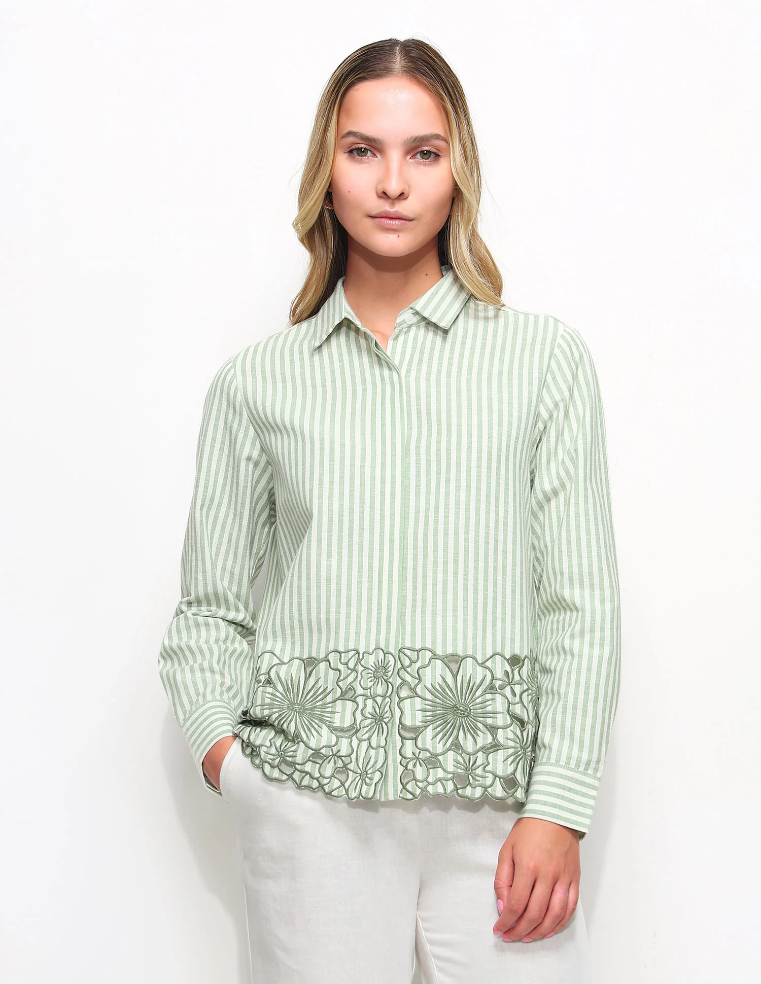 Relaxed Fit Striped Shirt - Image 6