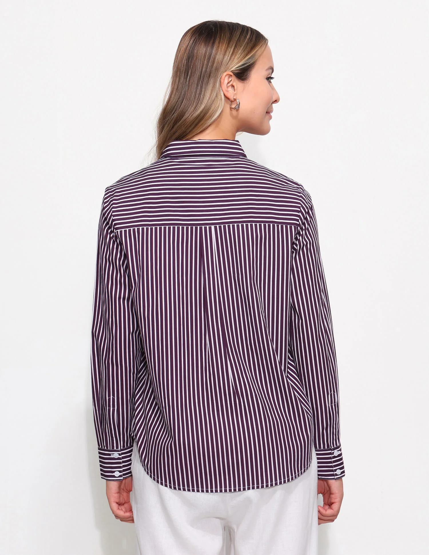 Relaxed Fit Striped Shirt With Embroidery - Image 5