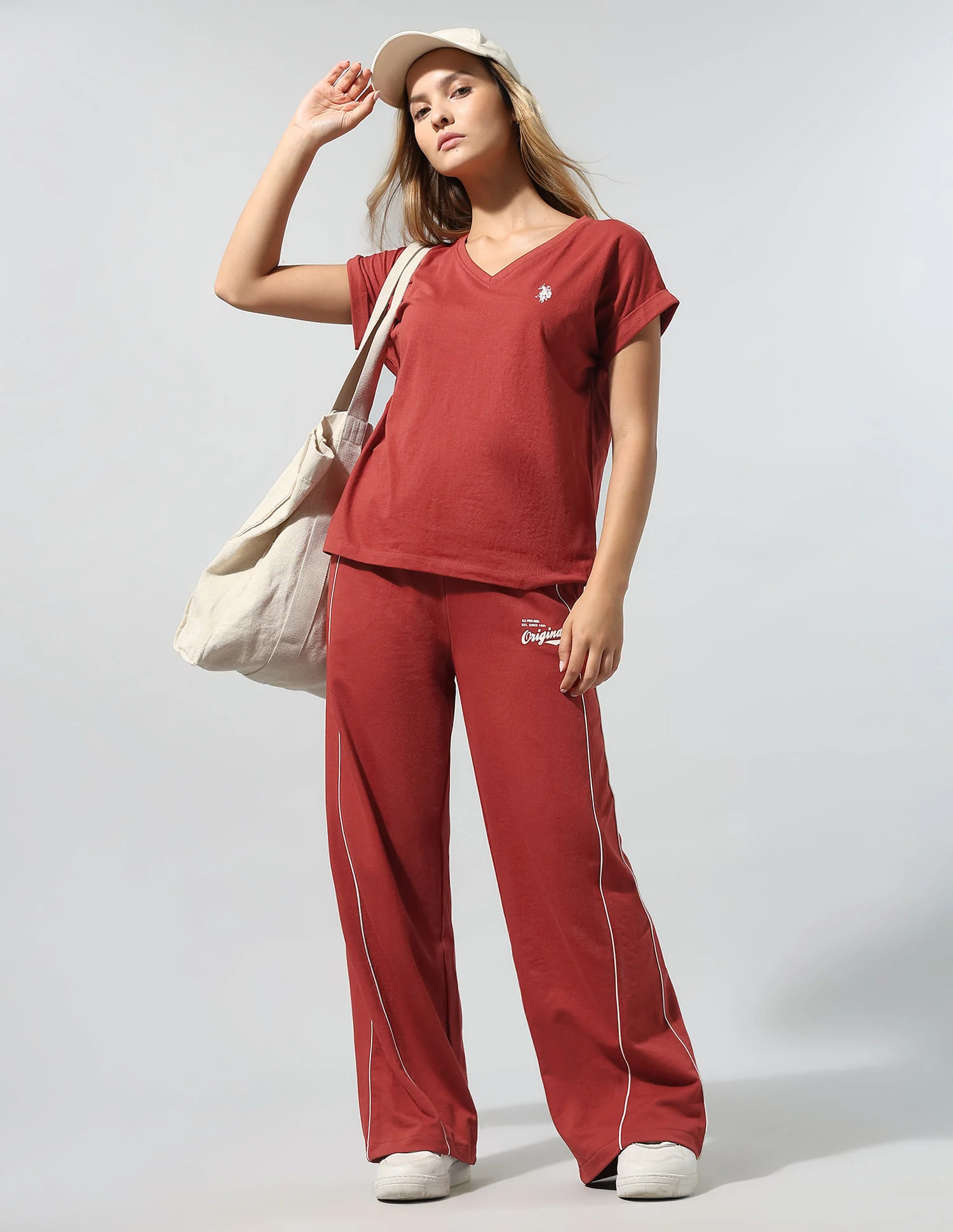 Relaxed Fit T-Shirt With Wide Leg Pants - Image 3