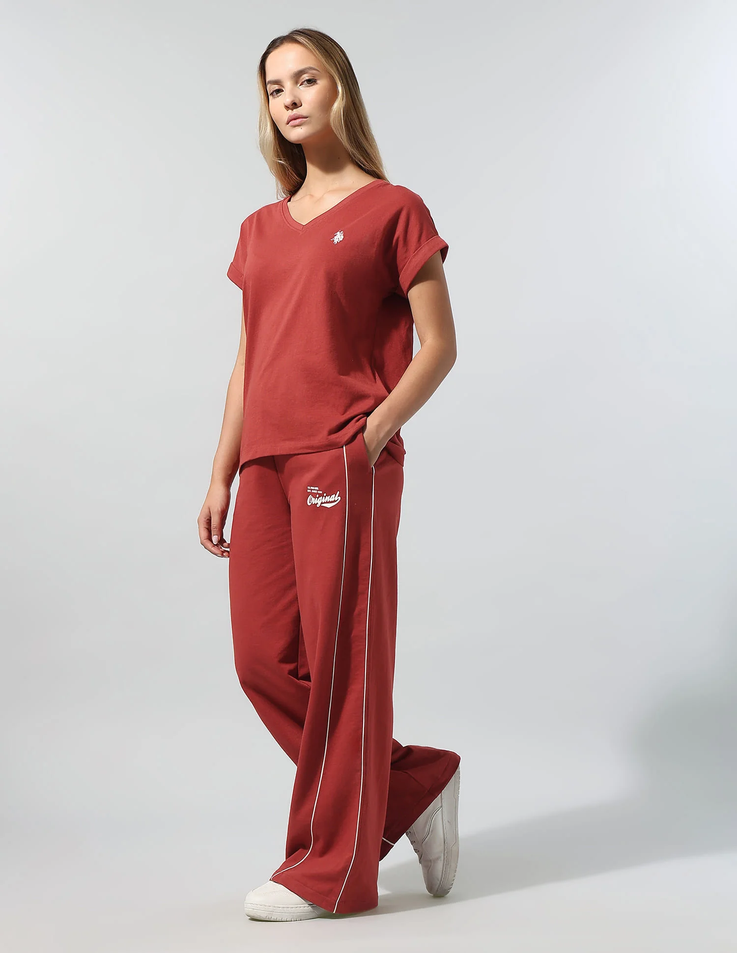 Relaxed Fit T-Shirt With Wide Leg Pants - Image 4