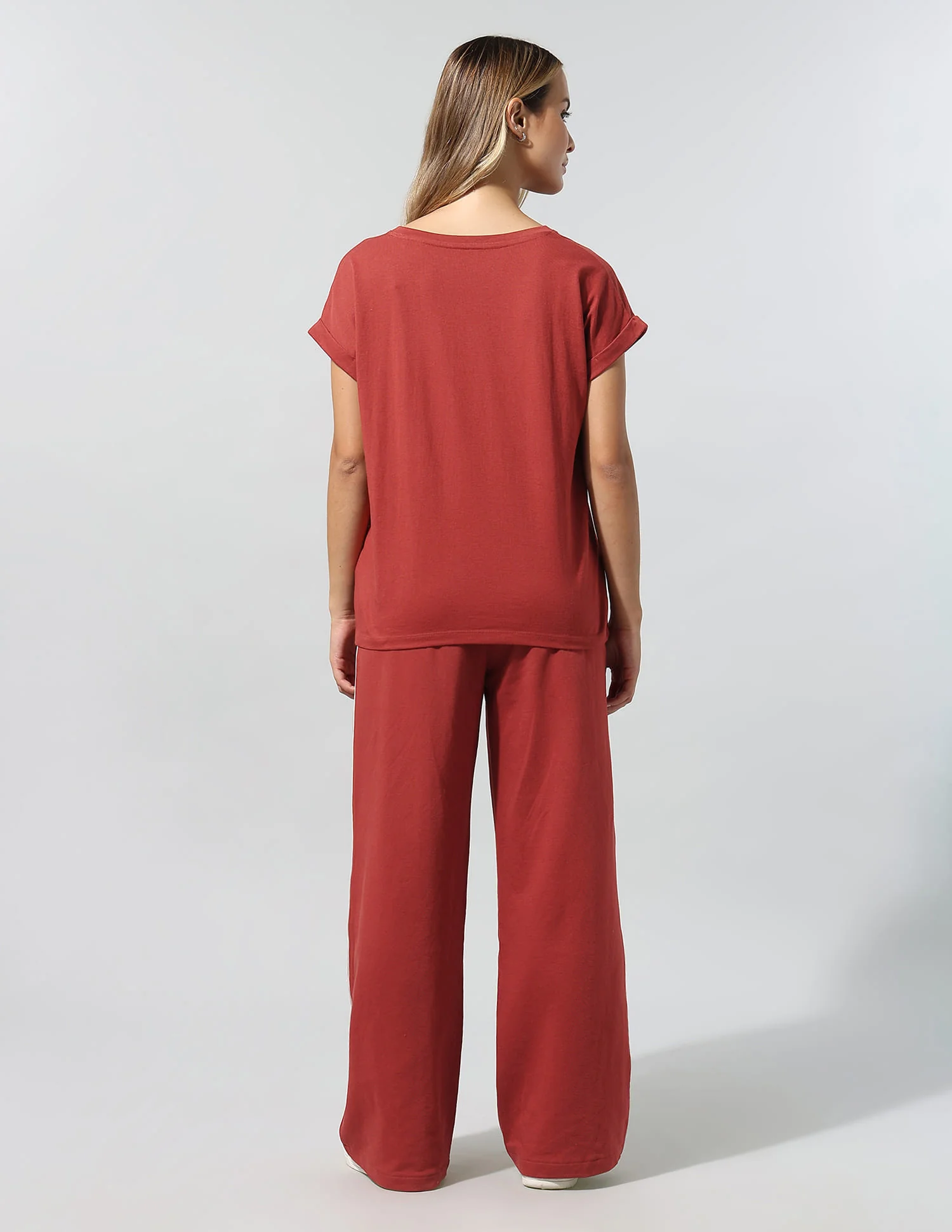 Relaxed Fit T-Shirt With Wide Leg Pants - Image 5