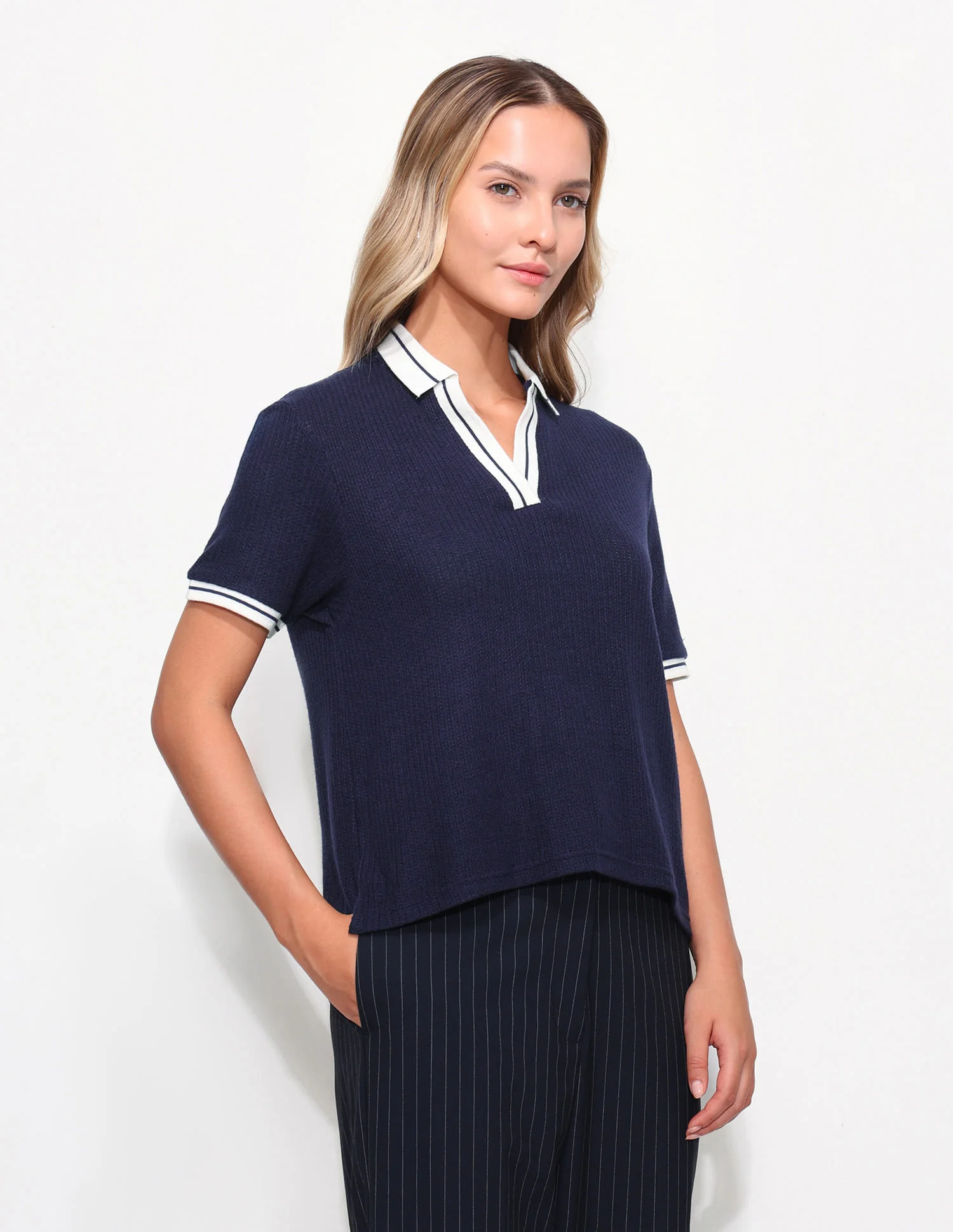 Relaxed Fit Textured Polo Shirt - Image 4
