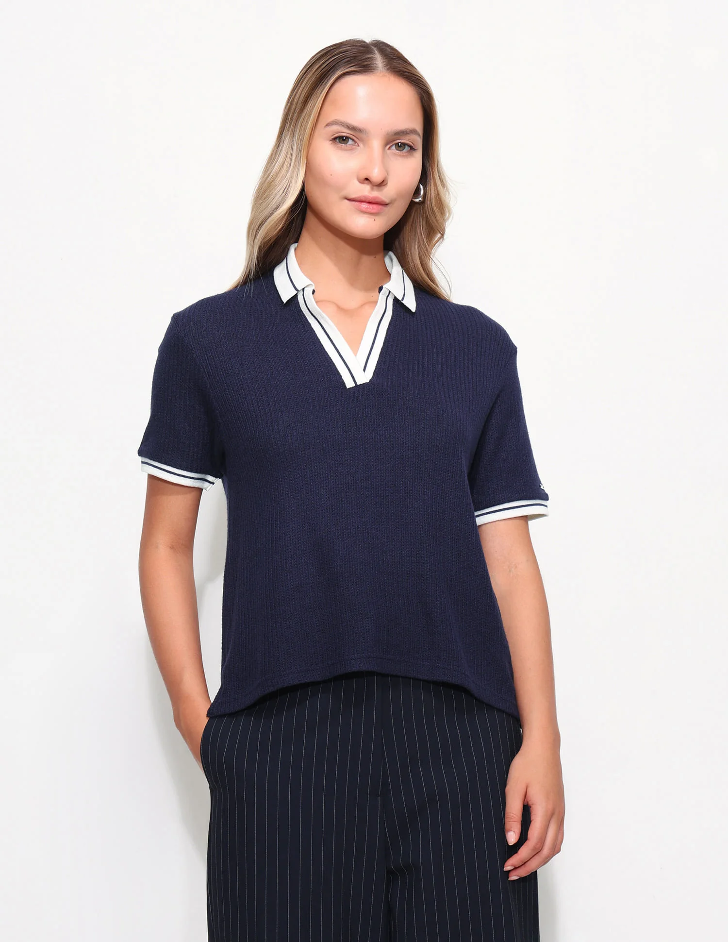 Relaxed Fit Textured Polo Shirt - Image 6