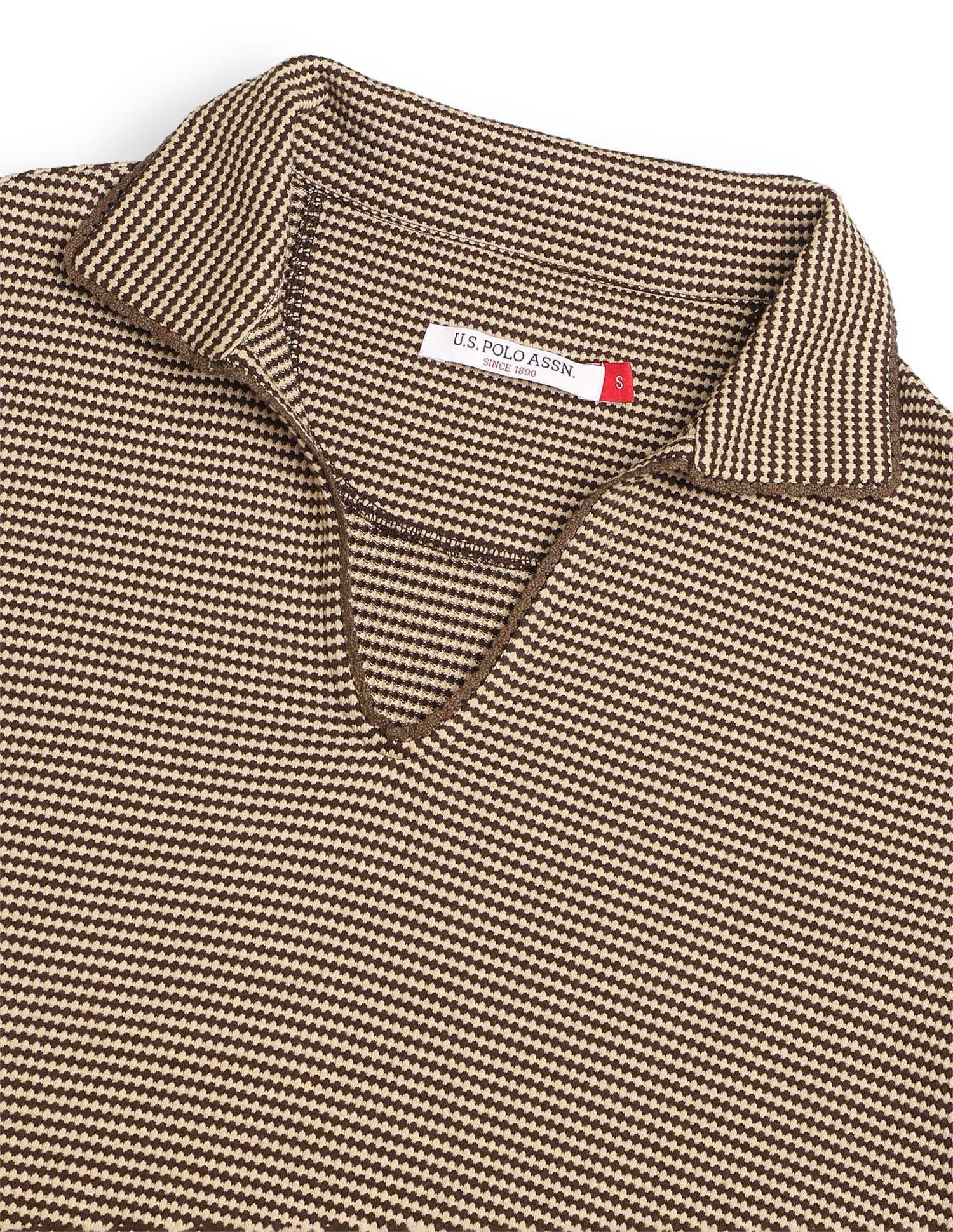 Relaxed Fit Textured Polo Shirt - Image 8
