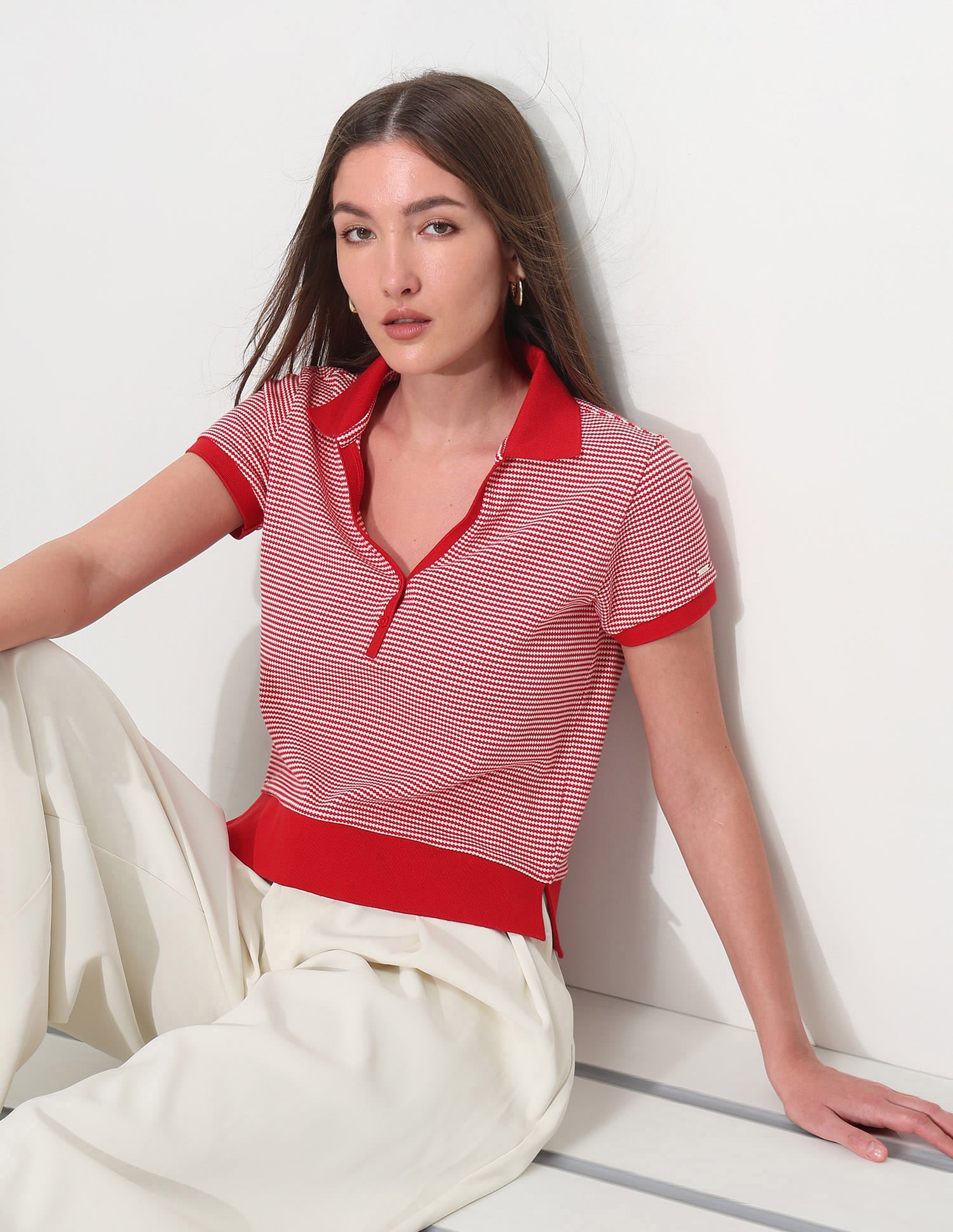 Relaxed Fit Textured Polo Shirt - Image 2