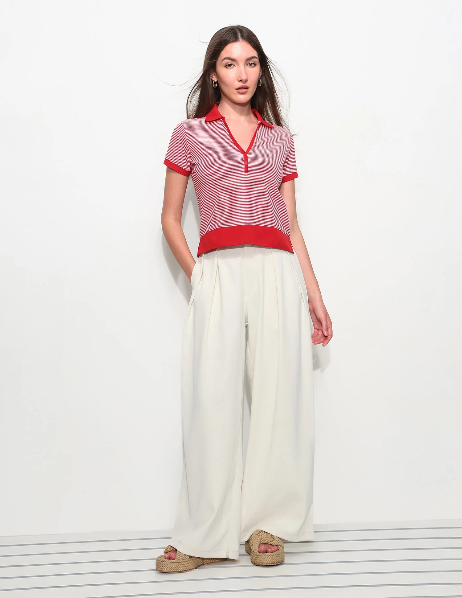 Relaxed Fit Textured Polo Shirt - Image 4