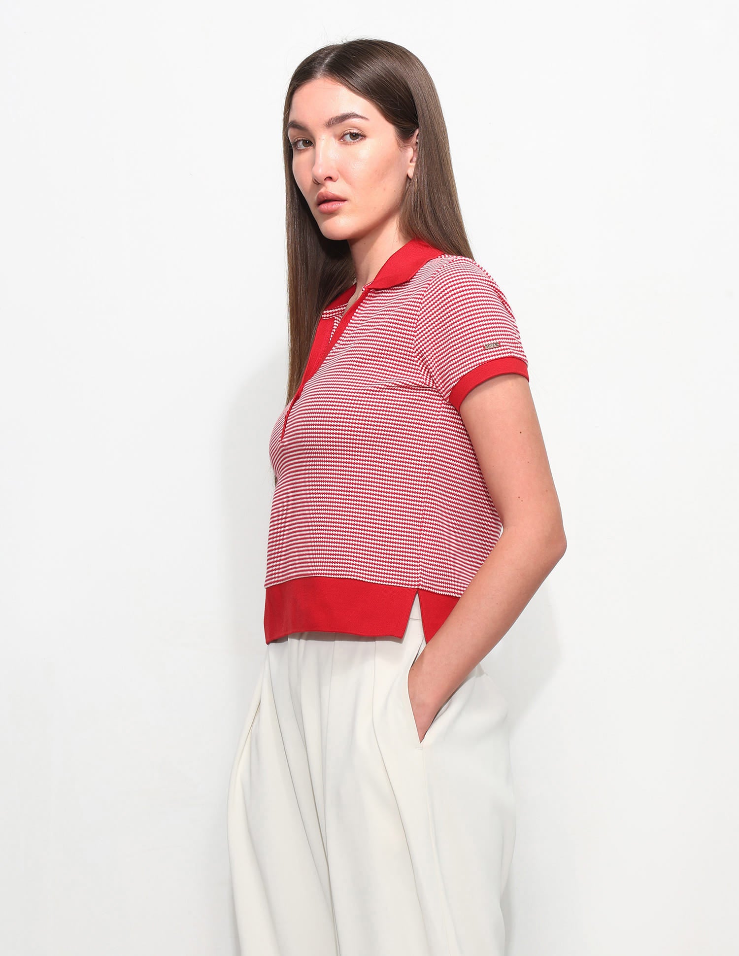Relaxed Fit Textured Polo Shirt - Image 5