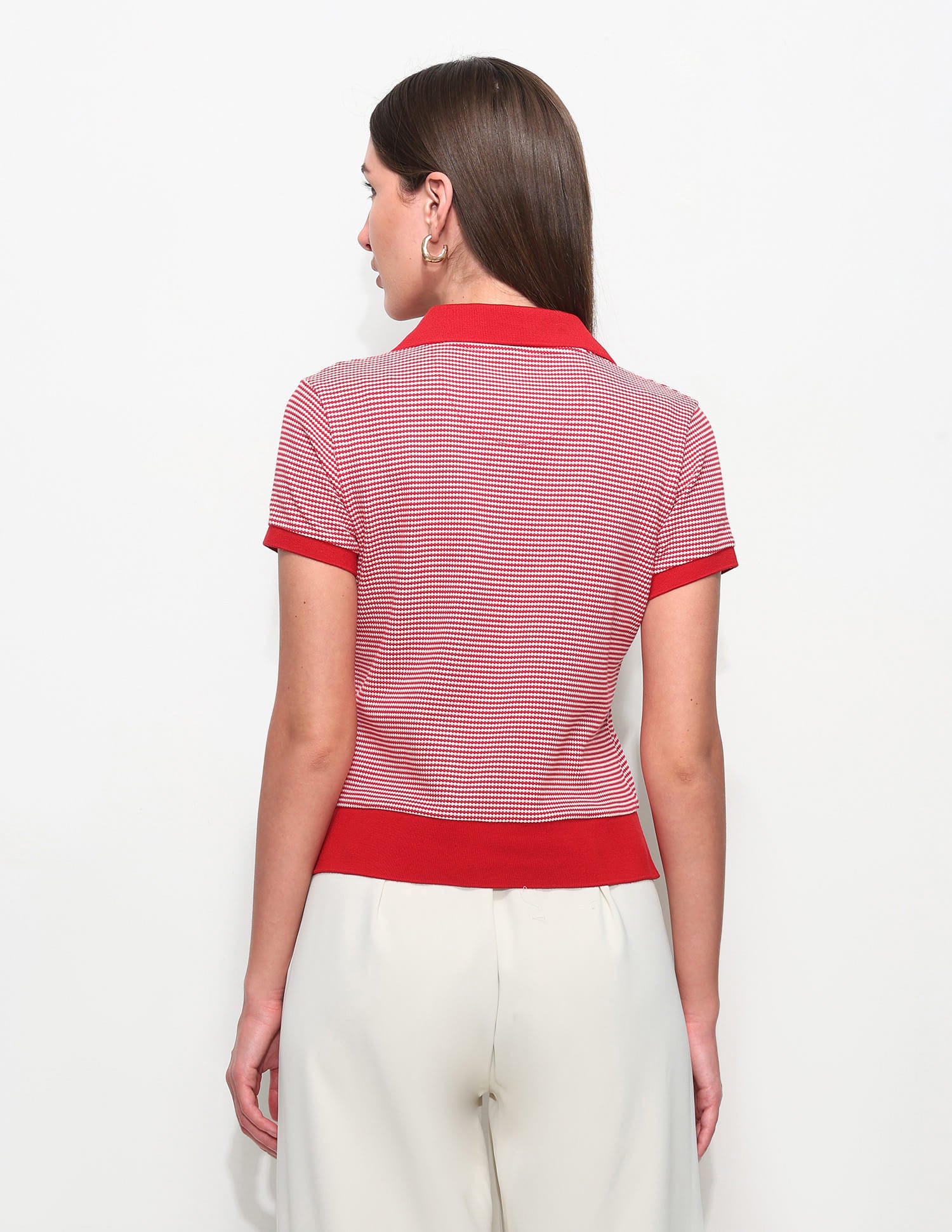 Relaxed Fit Textured Polo Shirt - Image 6